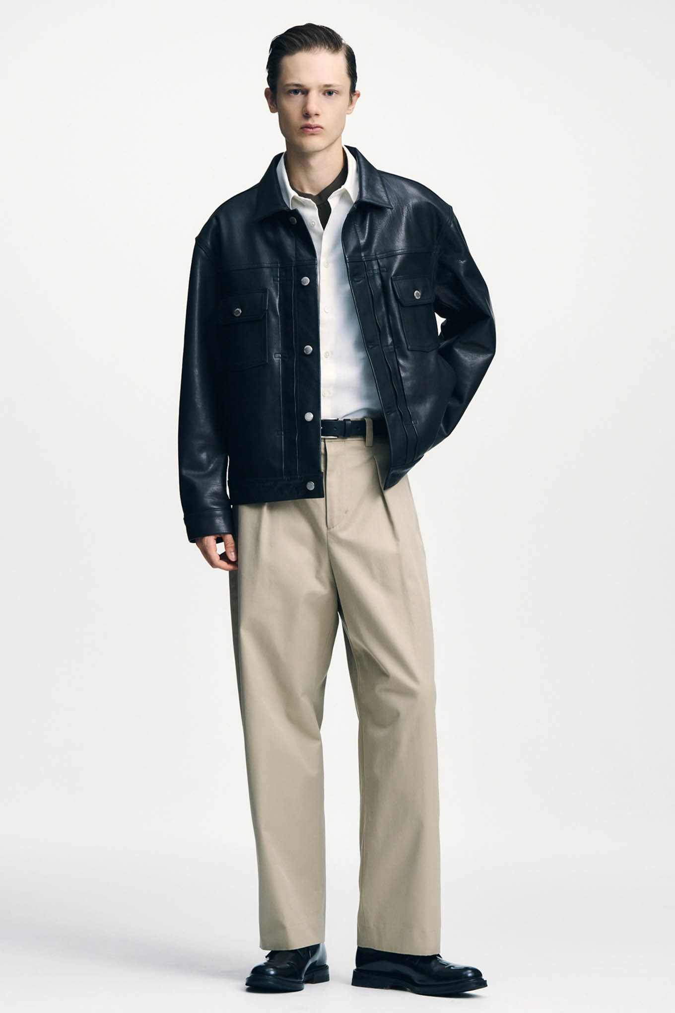 LEATHER TRUCKER JACKET-SOPHNET.-1380000 | 웍스아웃
