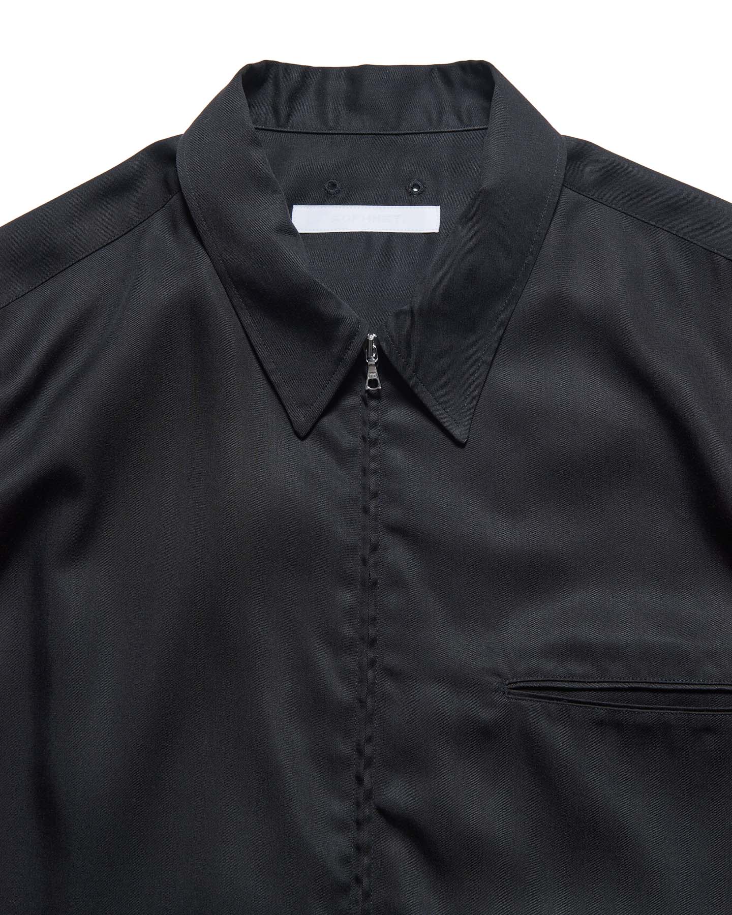 DRAPE ZIP-UP SHIRT-SOPHNET.-382000 | SOPH