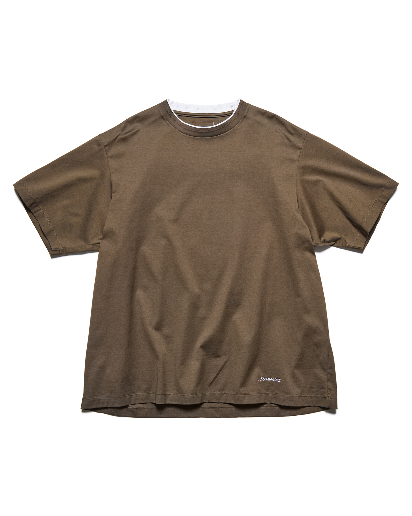 LUSTER COTTON DOUBLE RIB WIDE TEE-SOPHNET.-127000 | SOPH
