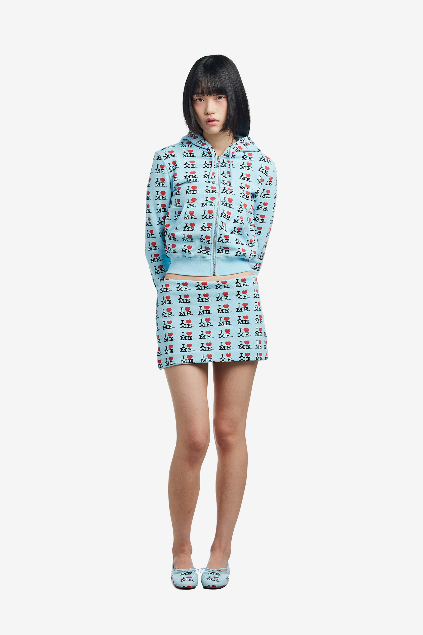 スカート Ashley Williams BLUE IHEART ME MINISKIRT I HEART ME MINI SKIRT – Ashley Williams