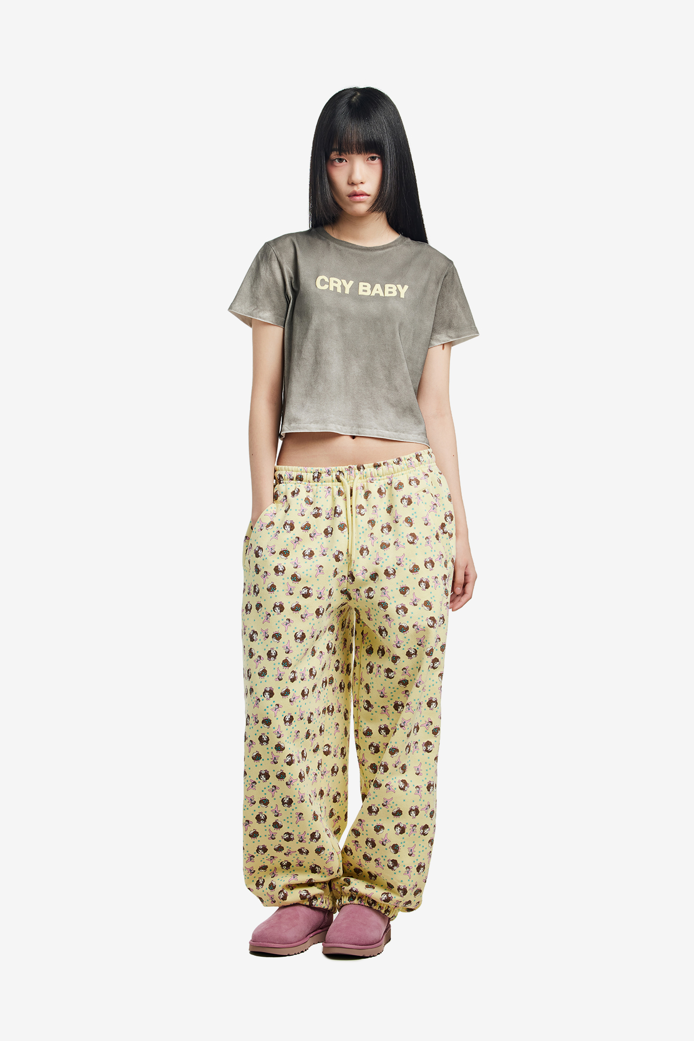 CRY BABY CROPPED T-SHIRT-ASHLEY WILLIAMS-145000 | 웍스아웃