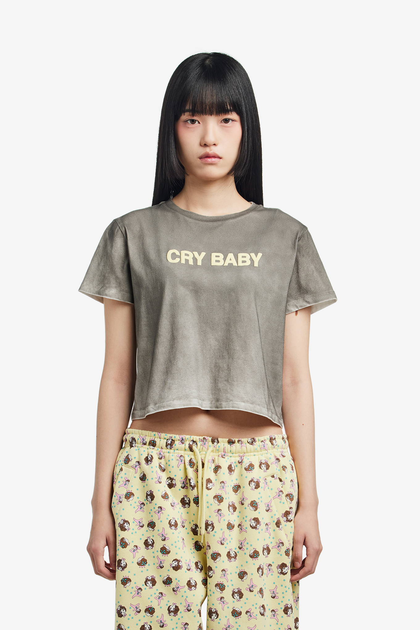 CRY BABY CROPPED T-SHIRT-ASHLEY WILLIAMS-145000 | 웍스아웃
