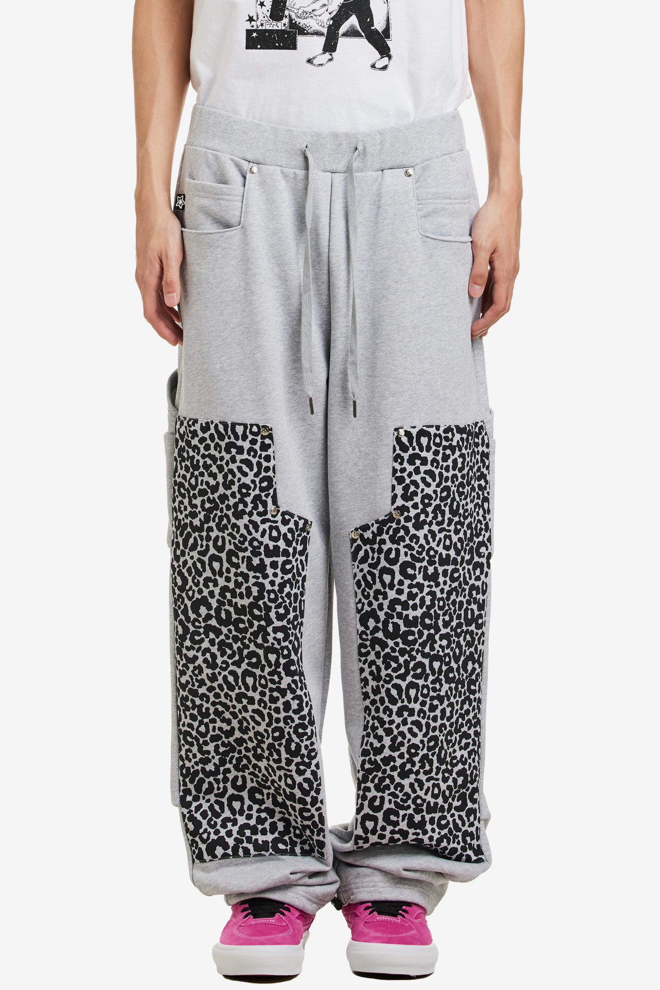 LEOPARD SWEAT PANTS-STAR TEAM-121800 | 웍스아웃
