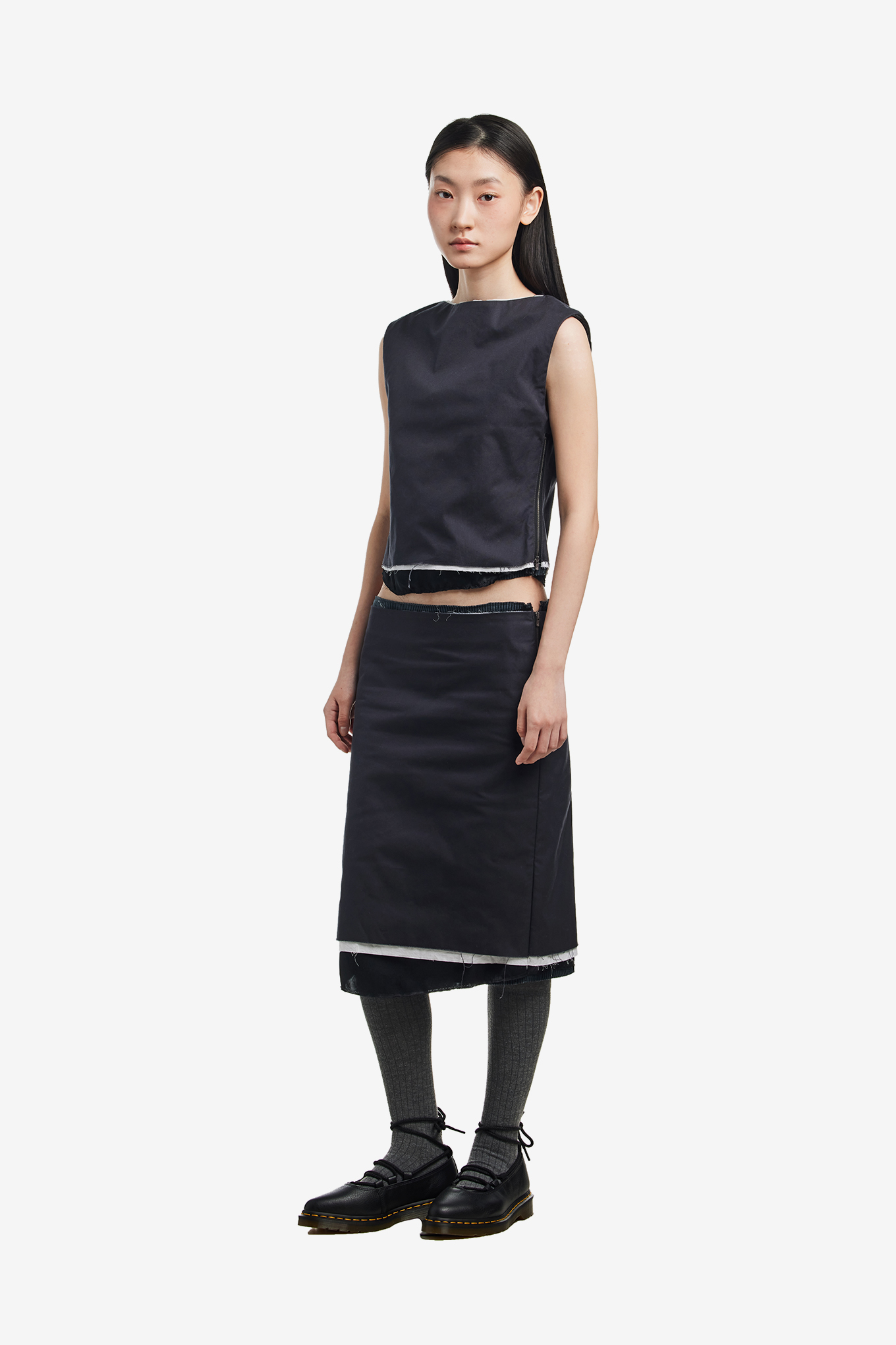 LAYERED SKIRT-ANS DOTSLOEVNER-890000 | 웍스아웃