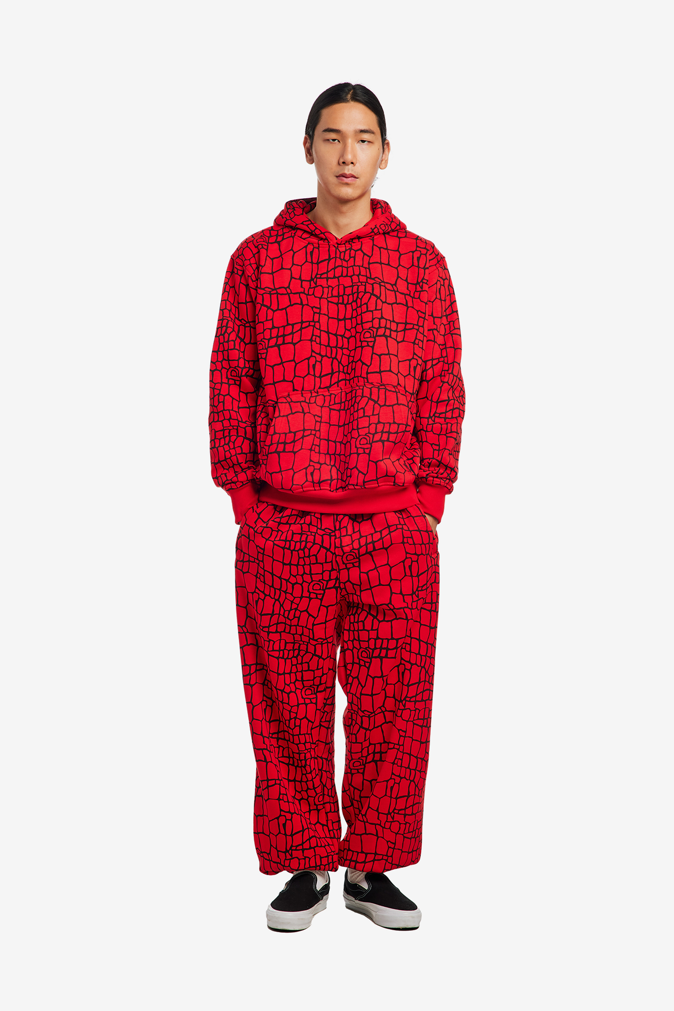 CROC PRINT HOODIE-ALWAYS DO WHAT YOU SHOULD DO-89000 | 웍스아웃