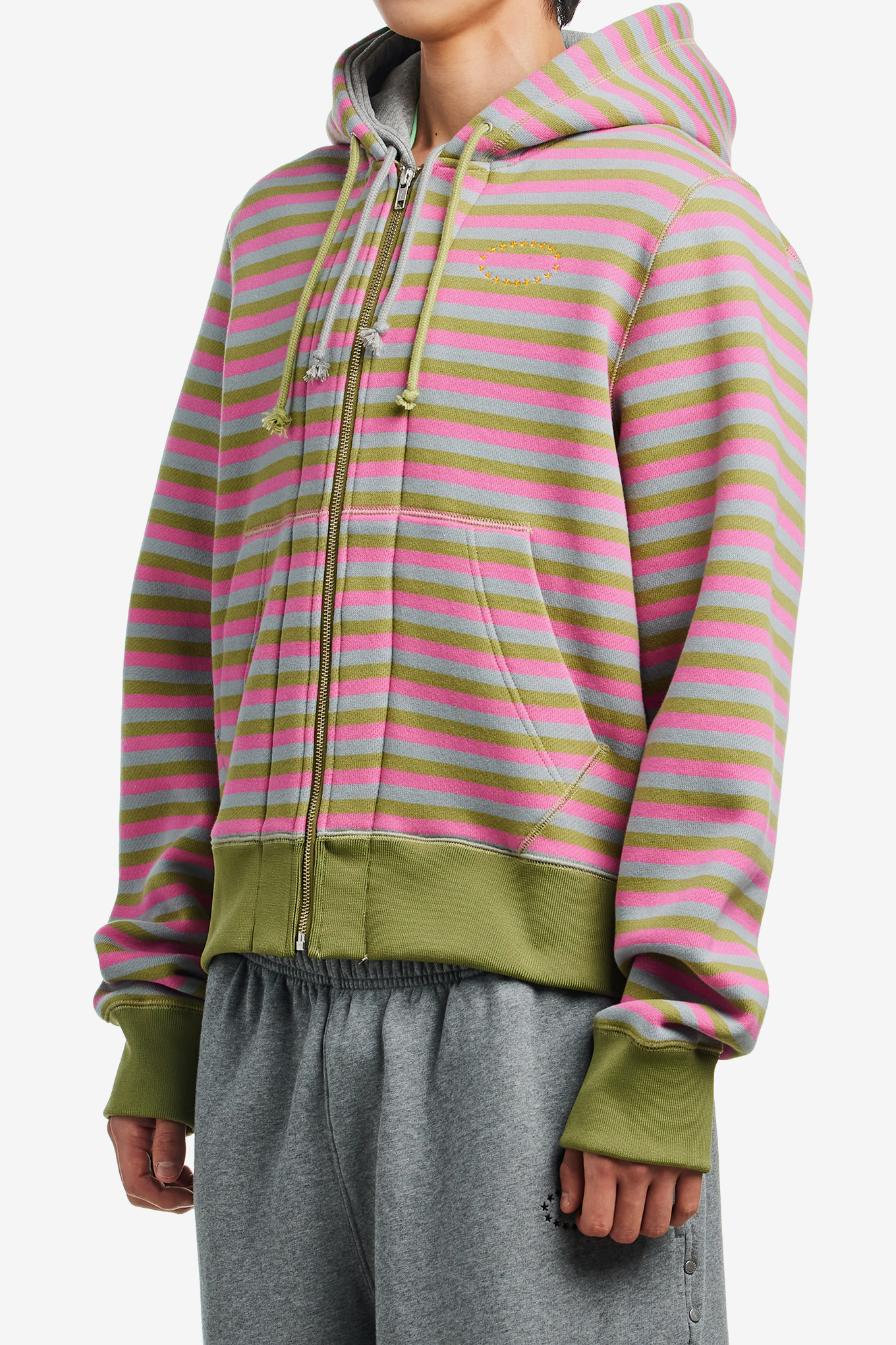 DOUBLE LAYERD ZIP UP HOODIE-AFB-296000 | 웍스아웃