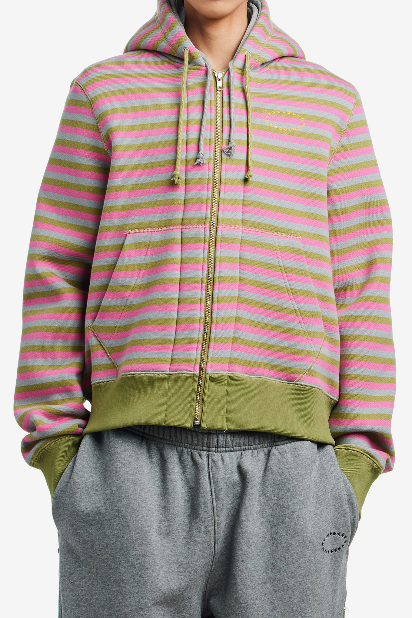 DOUBLE LAYERD ZIP UP HOODIE-AFB-185000 | 웍스아웃