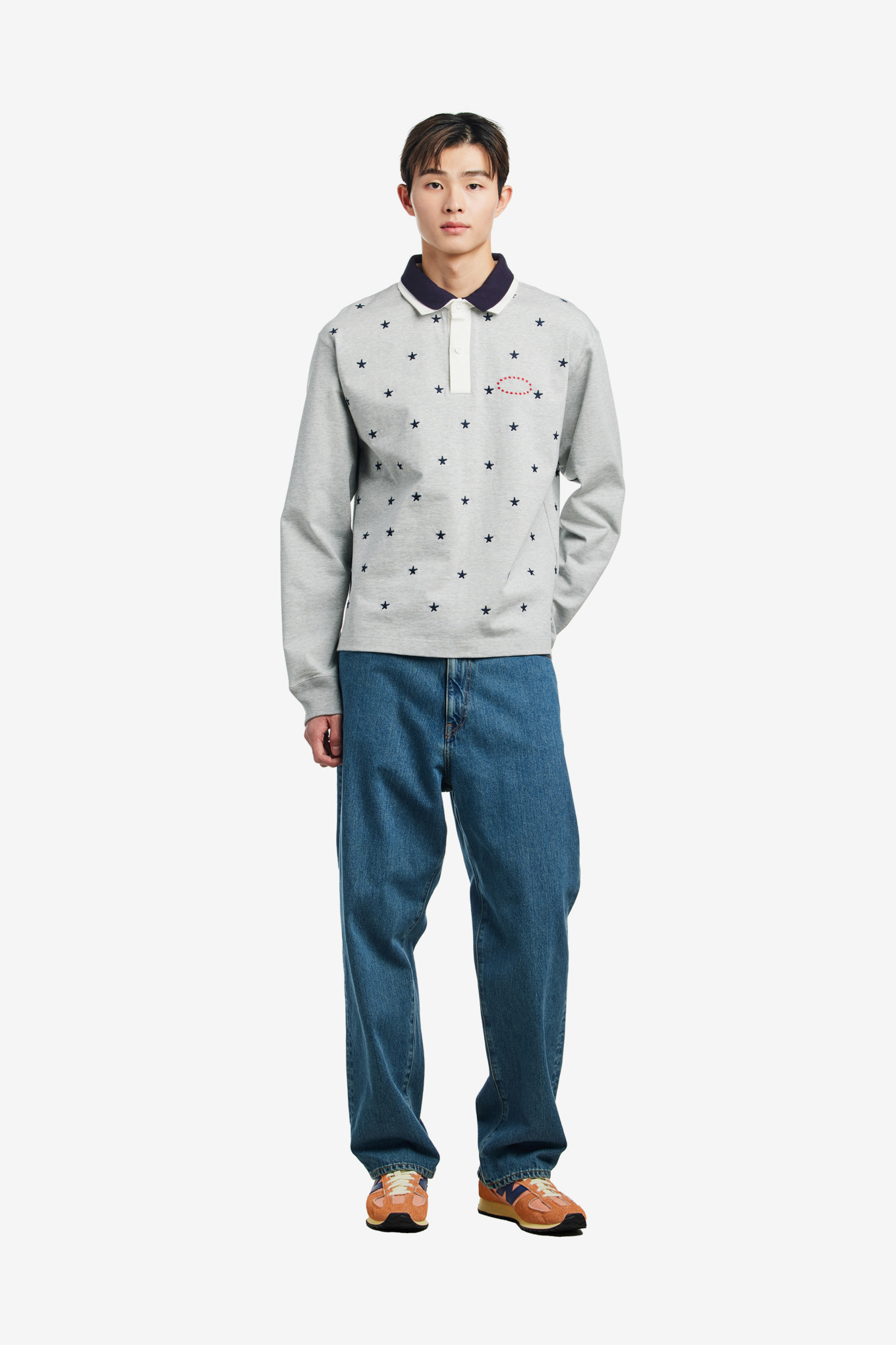 DOUBLE LAYERD LS POLO SHIRTS-AFB-122500 | 웍스아웃