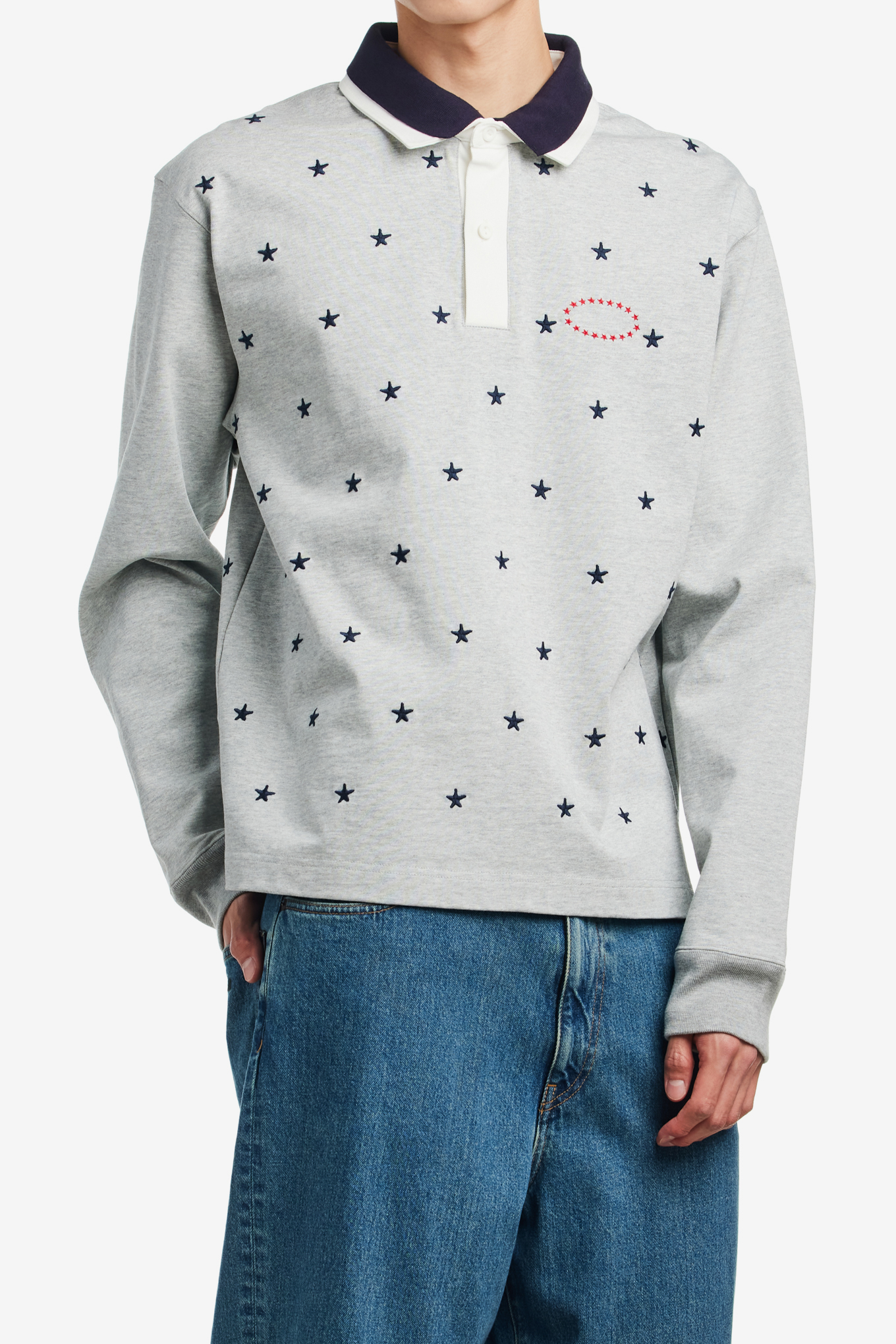 DOUBLE LAYERD LS POLO SHIRTS-AFB-122500 | 웍스아웃