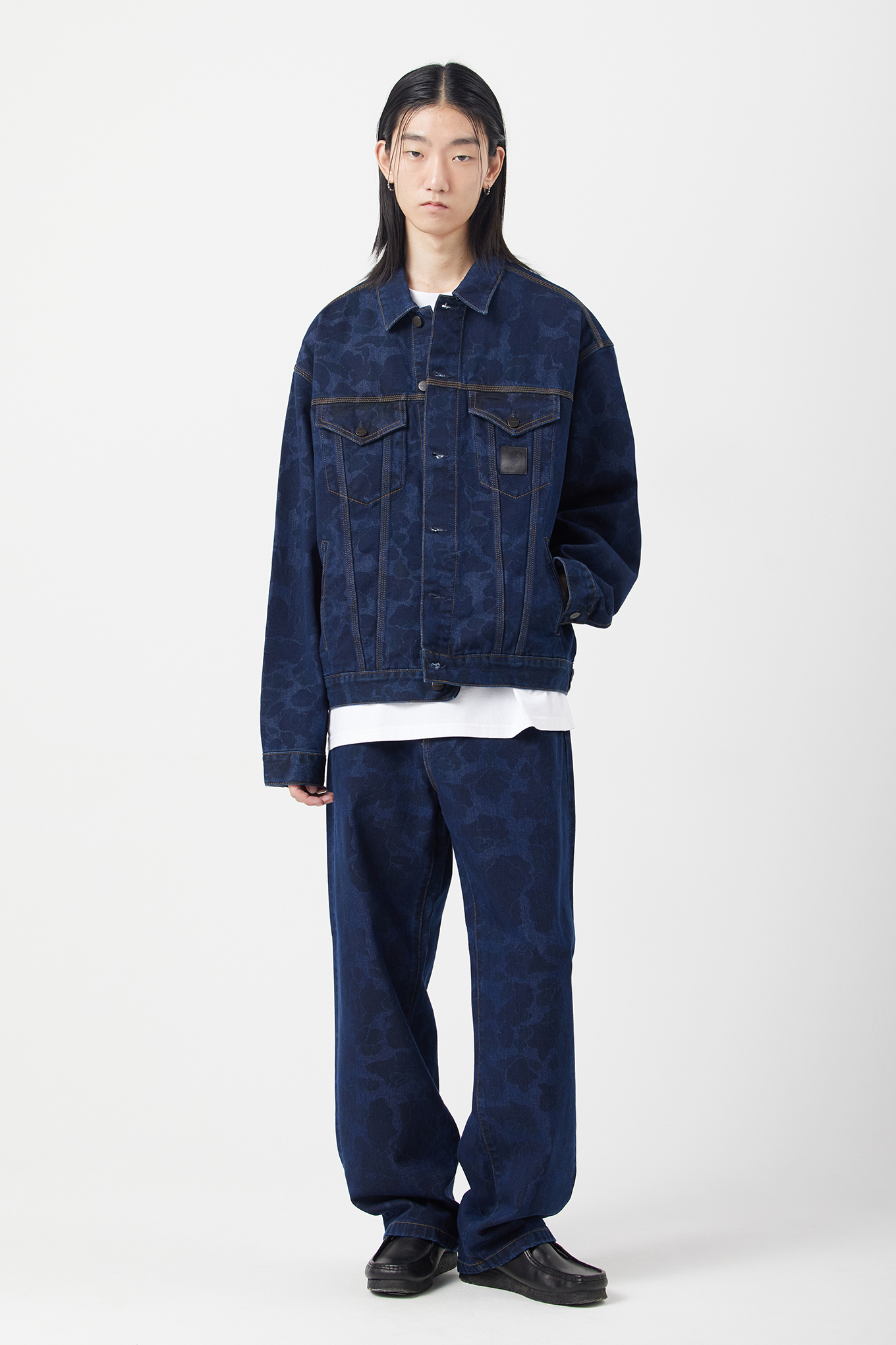 b*u様 Carhartt WIP DUCK HELSTON JACKET CARHARTT WIP_DUCK HELSTON JACKET (BLEACHED) :::BLUE DUCK CAMO