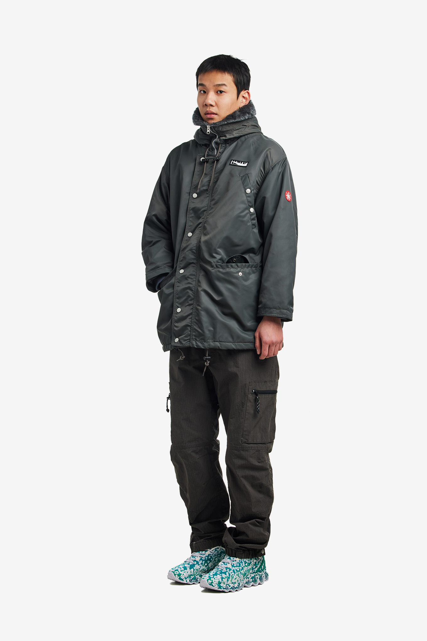SYNTH FUR HOOD ZIP COAT-CAV EMPT-528000 | 웍스아웃