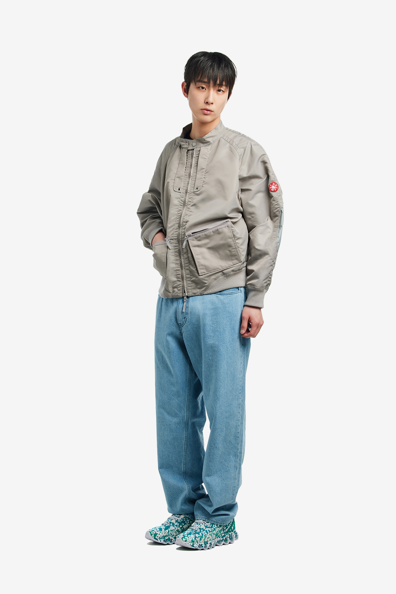 DESIGN NYLON ZIP JACKET-CAV EMPT-800000 | 웍스아웃