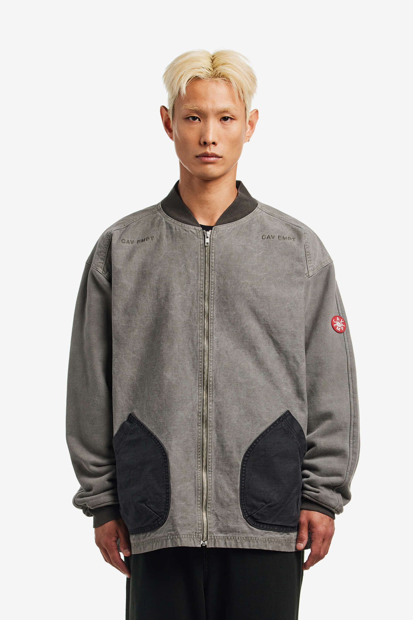 OVERDYE JERSEY SLEEVE ZIP JACKET-CAV EMPT-670000 | 웍스아웃
