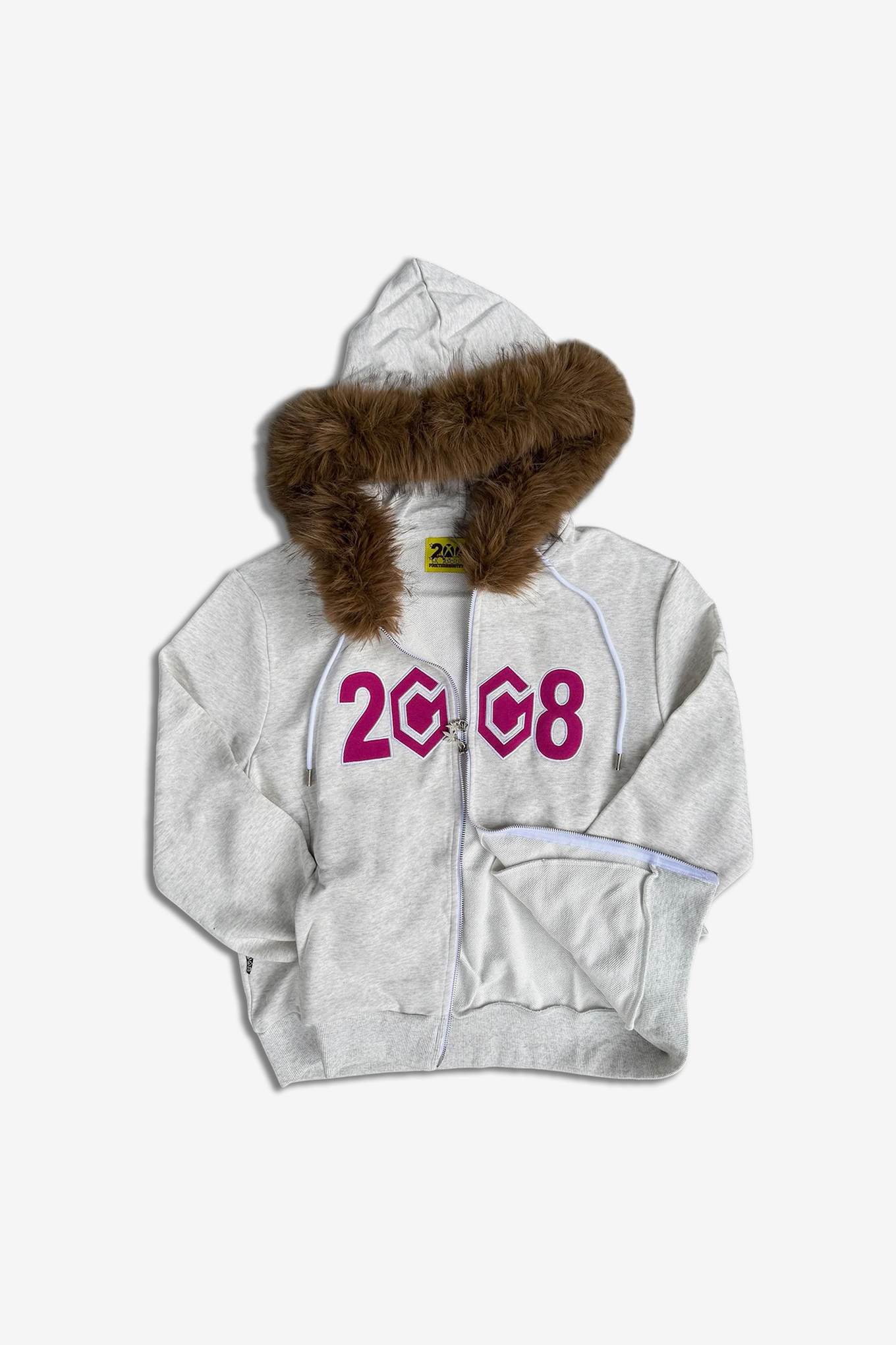 8CUBE FUR ZIP HOODIE-FUCK THIS INDUSTRY 2008-190400 | 웍스아웃