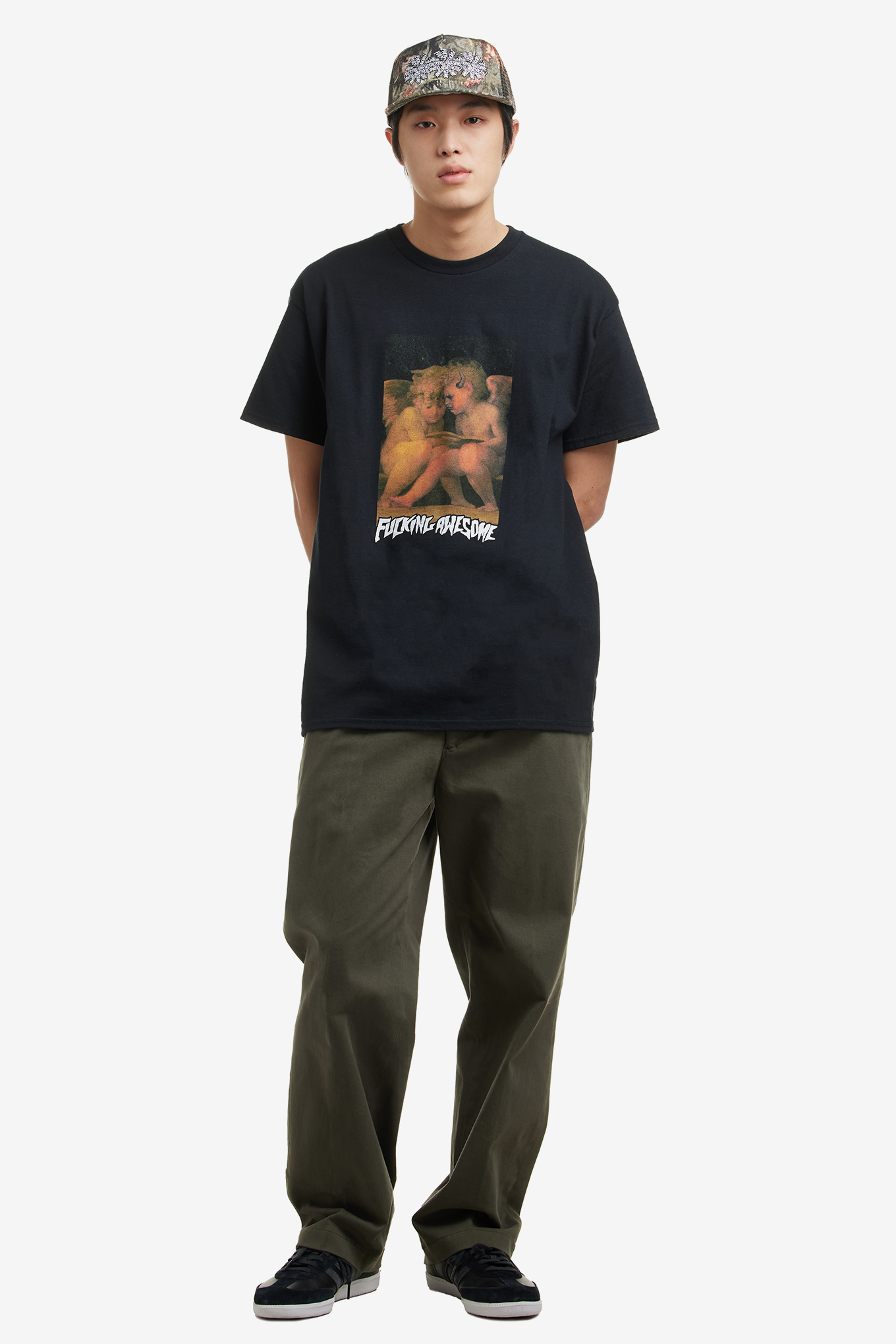 FUCKING AWESOME-ANGEL WITH DEMONIC ANGEL TEE 40800 | 웍스아웃