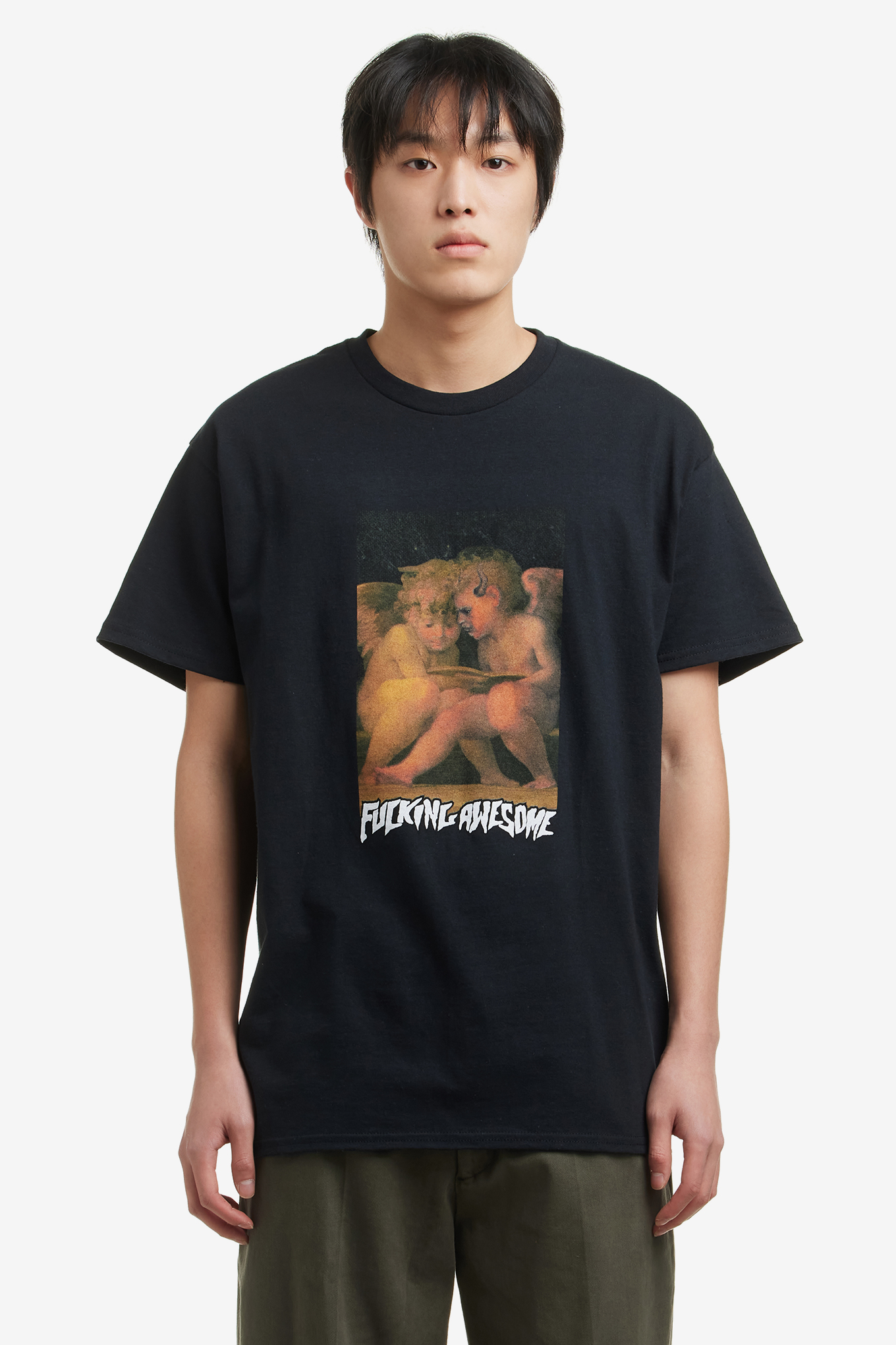 FUCKING AWESOME-ANGEL WITH DEMONIC ANGEL TEE 40800 | 웍스아웃
