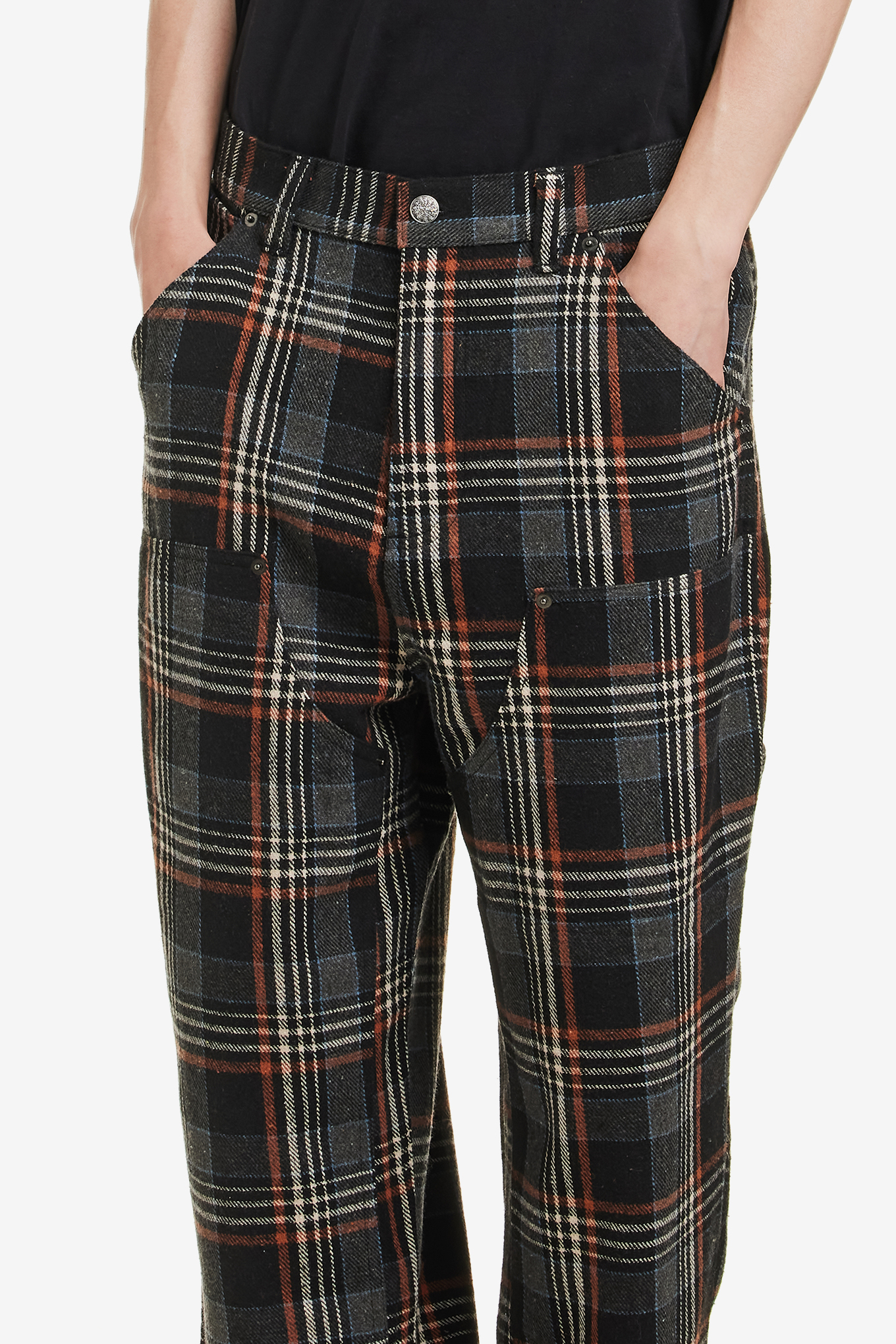PLAID DOUBLE KNEE PANT-FUCKING AWESOME-148800 | 웍스아웃