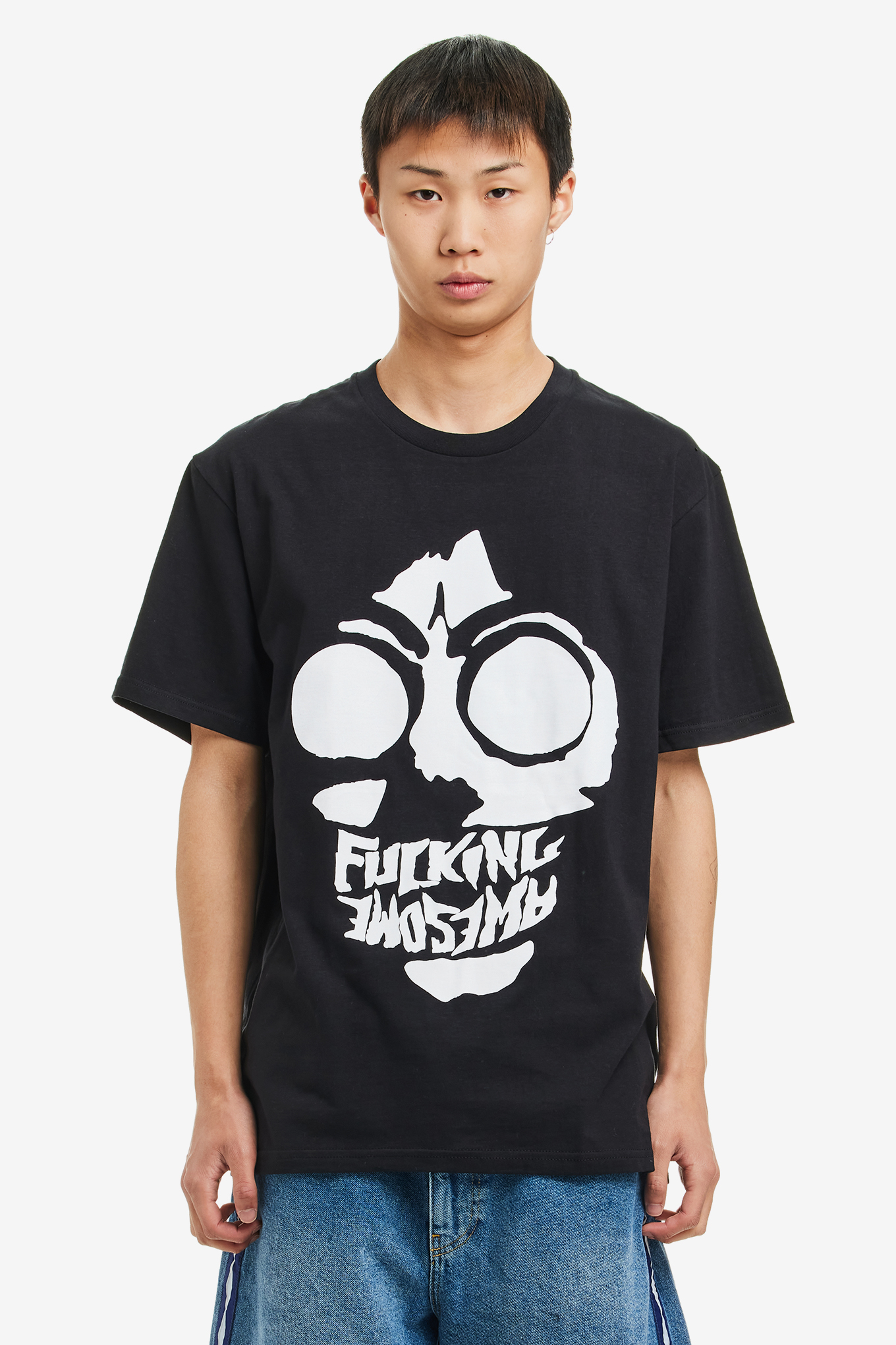 【FUCKING AWESOME】 FANGS TEE BLACK Fucking Awesome Fangs T-Shirt in Black | SVD USA