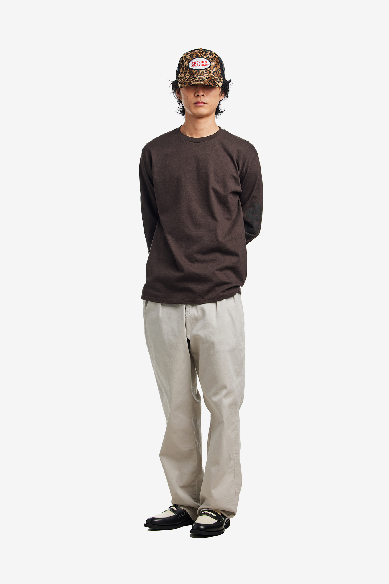 PATCH LOGO LEOPARD TRUCKER HAT-FUCKING AWESOME-45500 | 웍스아웃