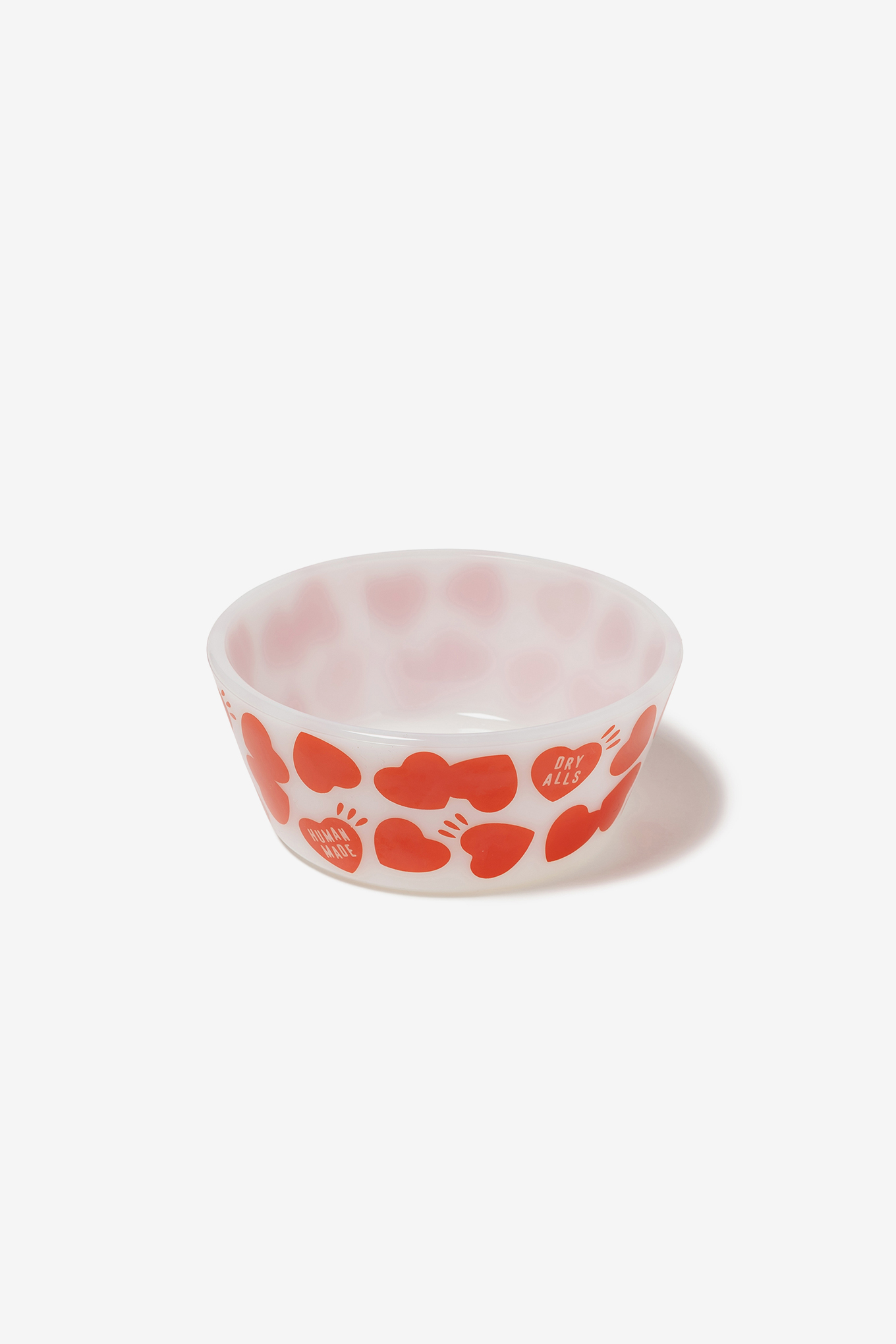HEART PATTERN BOWL ヒューマンメイド　ミルクガラスボウル HEART PATTERN BOWL ヒューマンメイド ミルクガラスボウル HUMAN MADE