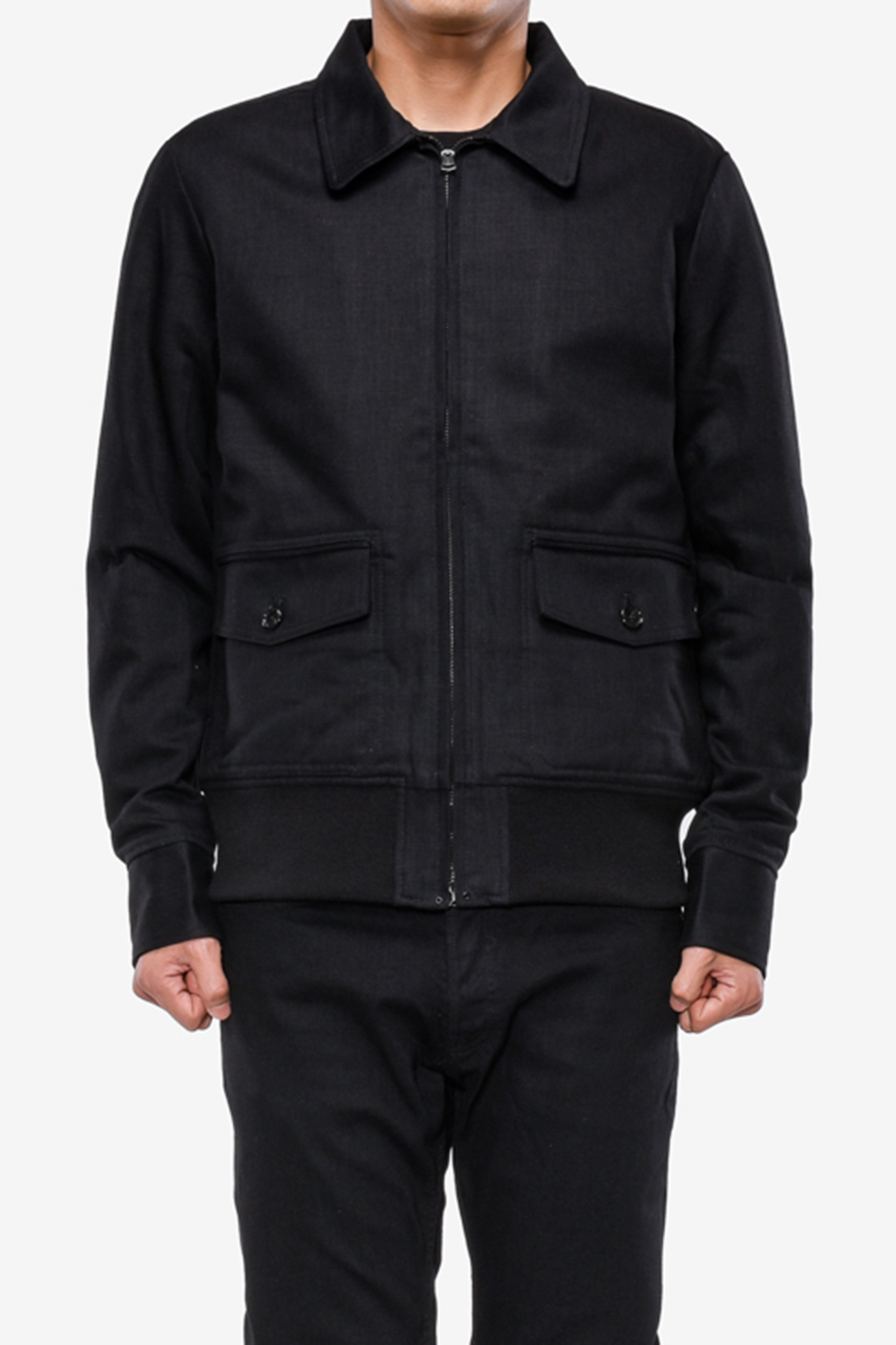 MINEDENIM RIB ZIPUP JACKET