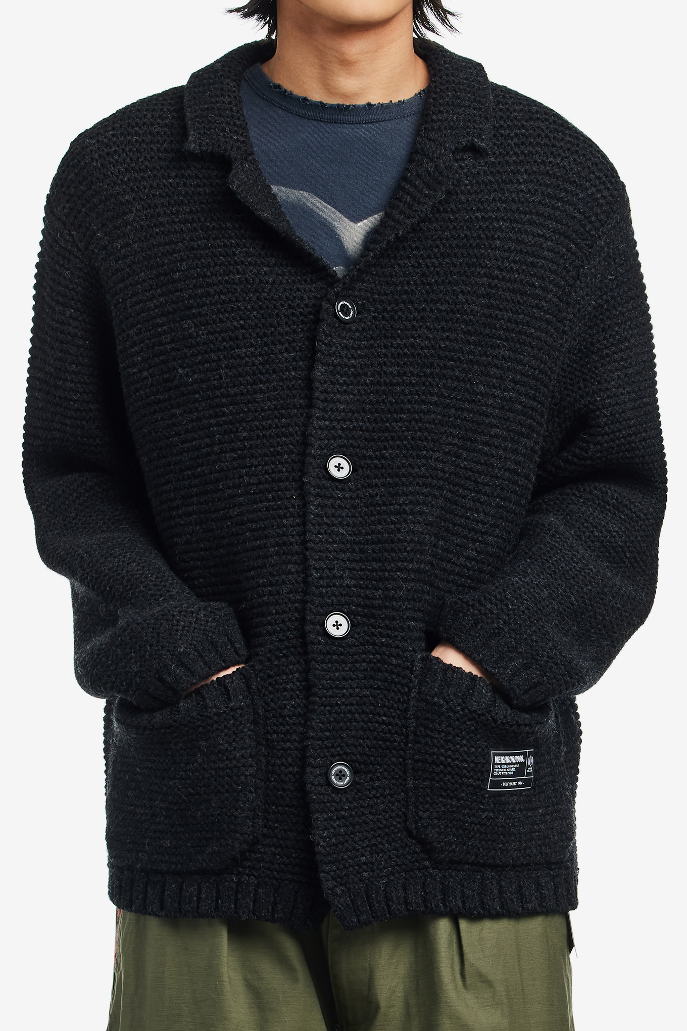 SHETLAND KNIT JACKET-NEIGHBORHOOD-306000 | 웍스아웃