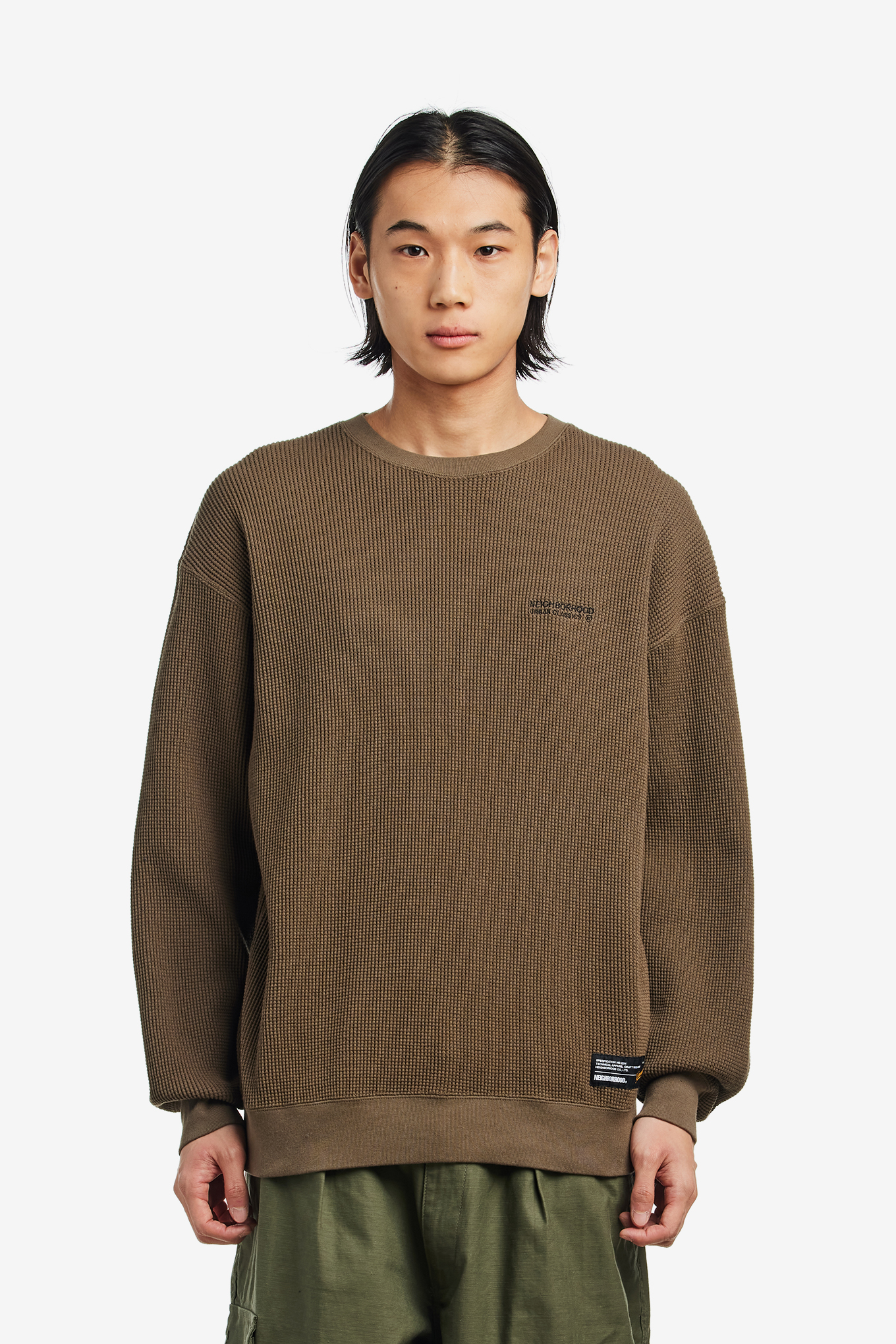 WAFFLE FABRIC CREWNECK LS-1-NEIGHBORHOOD-168000 | 웍스아웃
