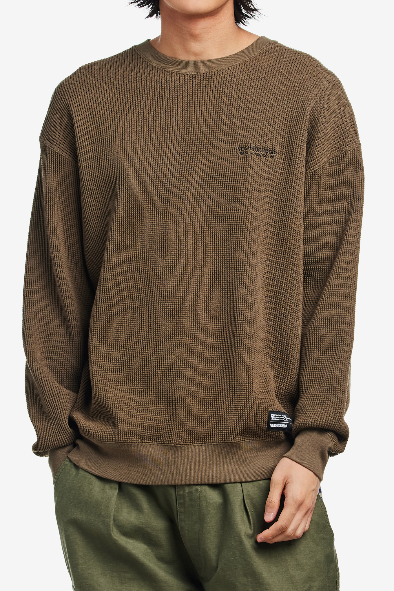 WAFFLE FABRIC CREWNECK LS-1-NEIGHBORHOOD-168000 | 웍스아웃