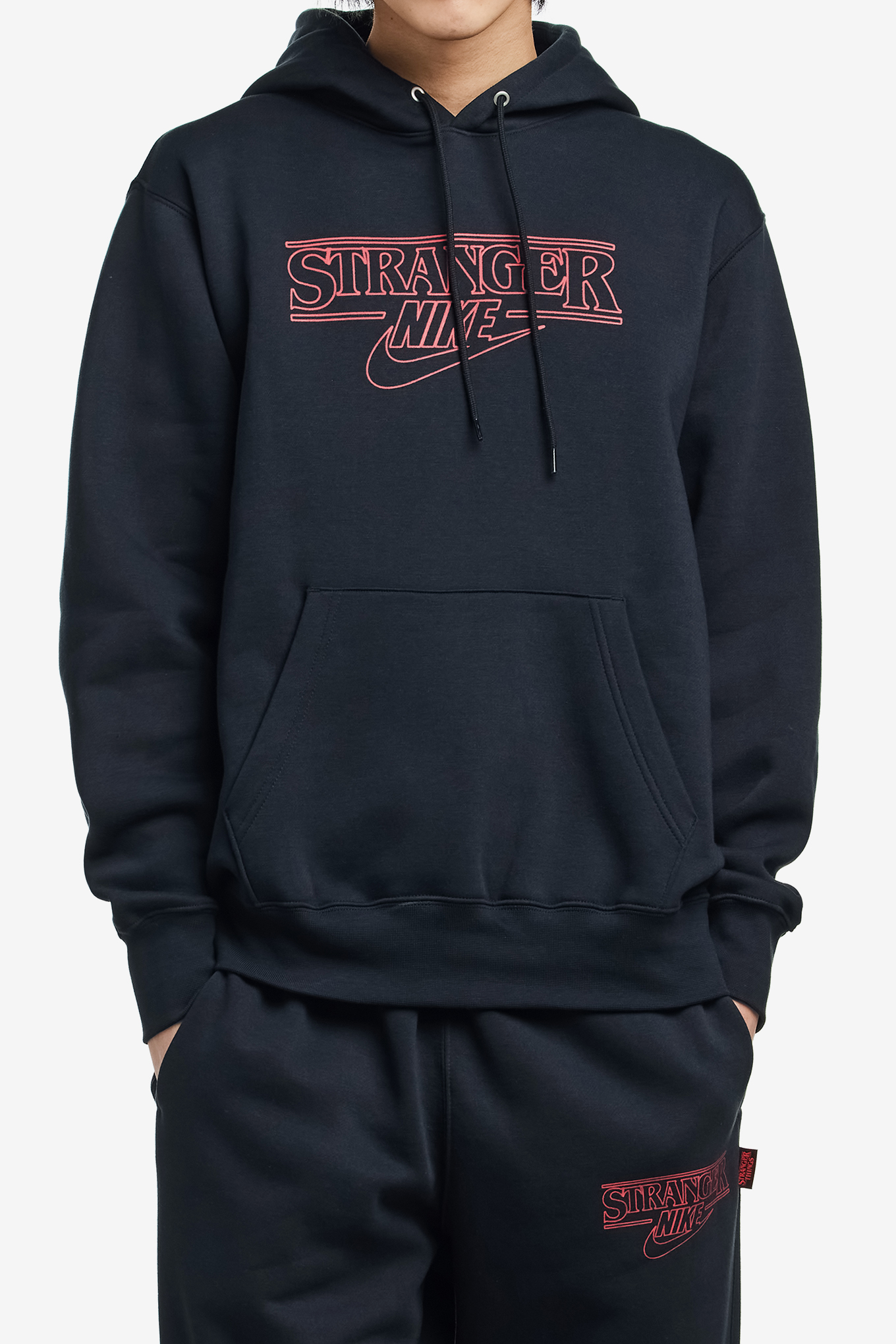 nike stranger things hoodie black