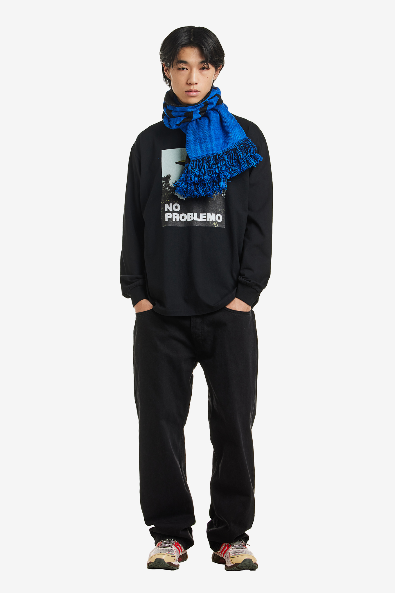 小物 ARIES NO PROBLEMO SCARF BLUE NO PROBLEMO-SCARF 32500 | 웍스아웃
