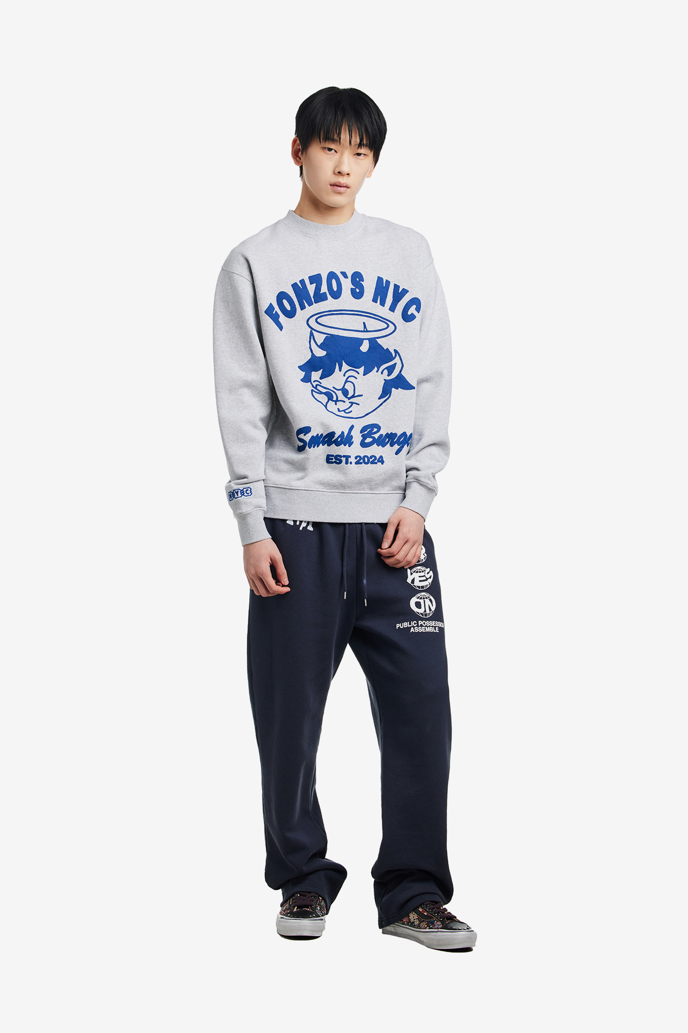 FONZOS CREWNECK-PUBLIC POSSESSION-138000 | 웍스아웃