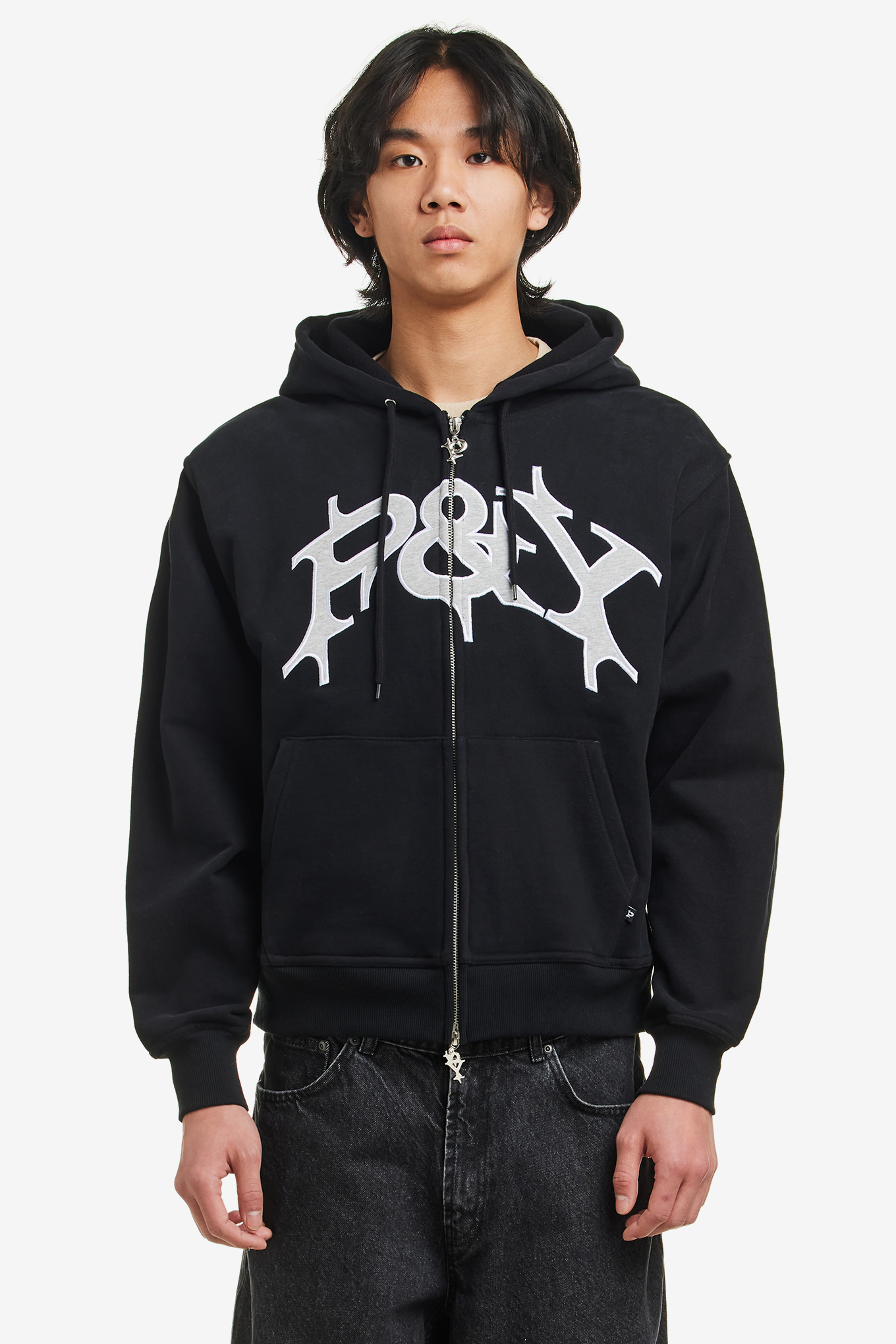 punkandyo黄色ジップパーカーサイズS punkandyo黄色ジップパーカー