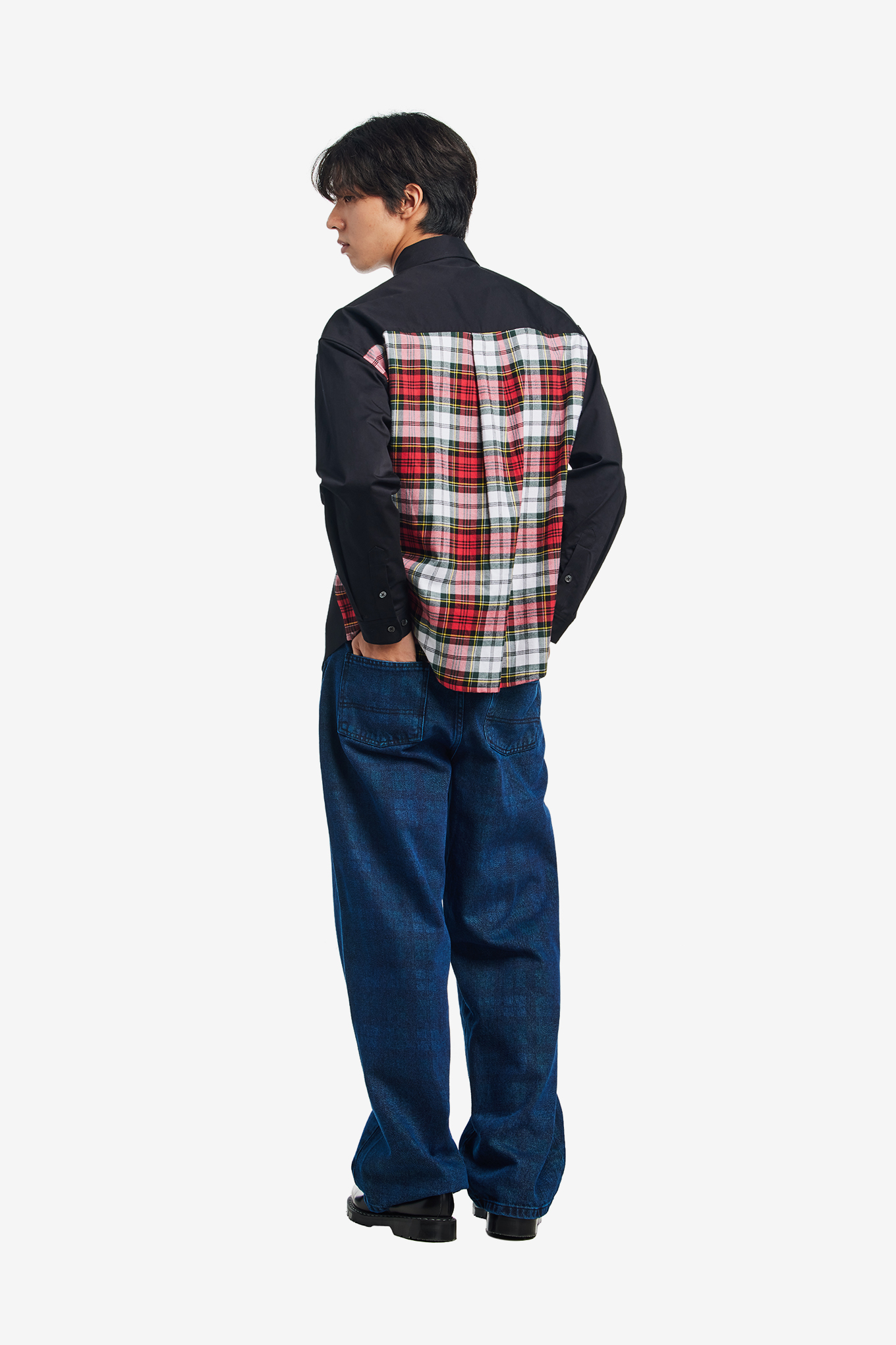 ALLOVER PRINT BAGGY DENIM PANTS-RASSVET-180000 | 웍스아웃