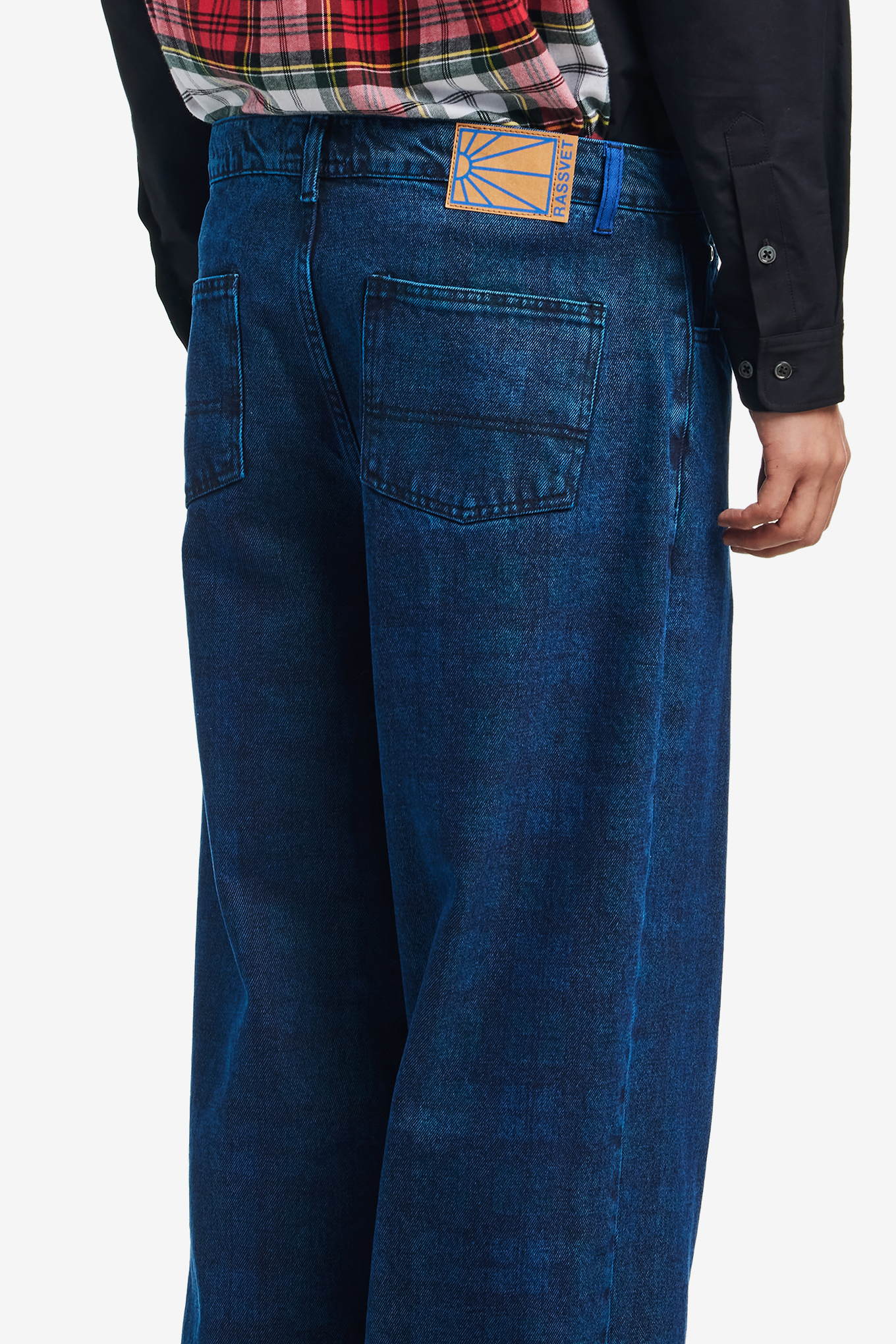 ALLOVER PRINT BAGGY DENIM PANTS-RASSVET-180000 | 웍스아웃
