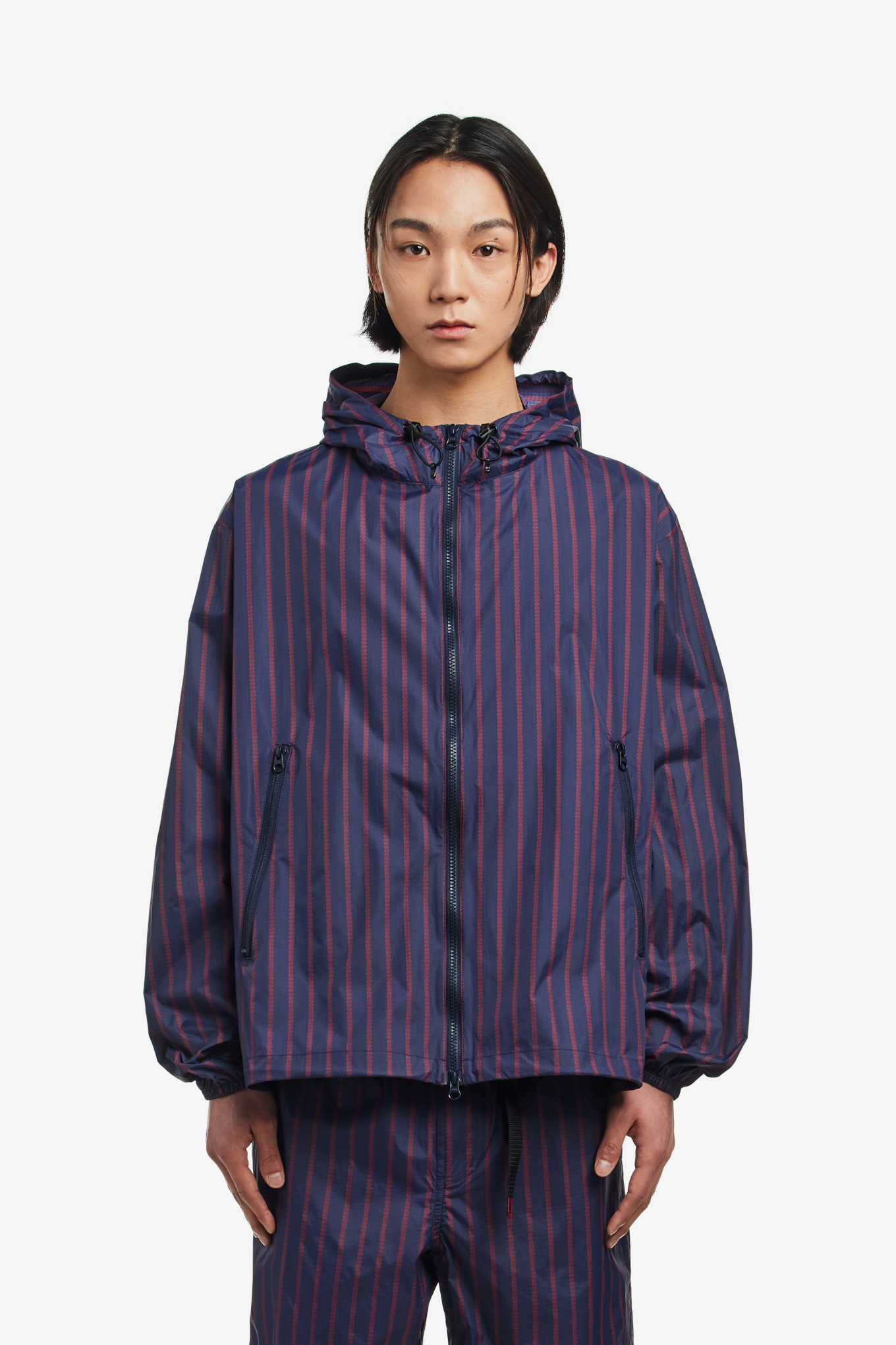STRIPE HOODED JACKET-SOL SOONERORLATER-234000 | 웍스아웃