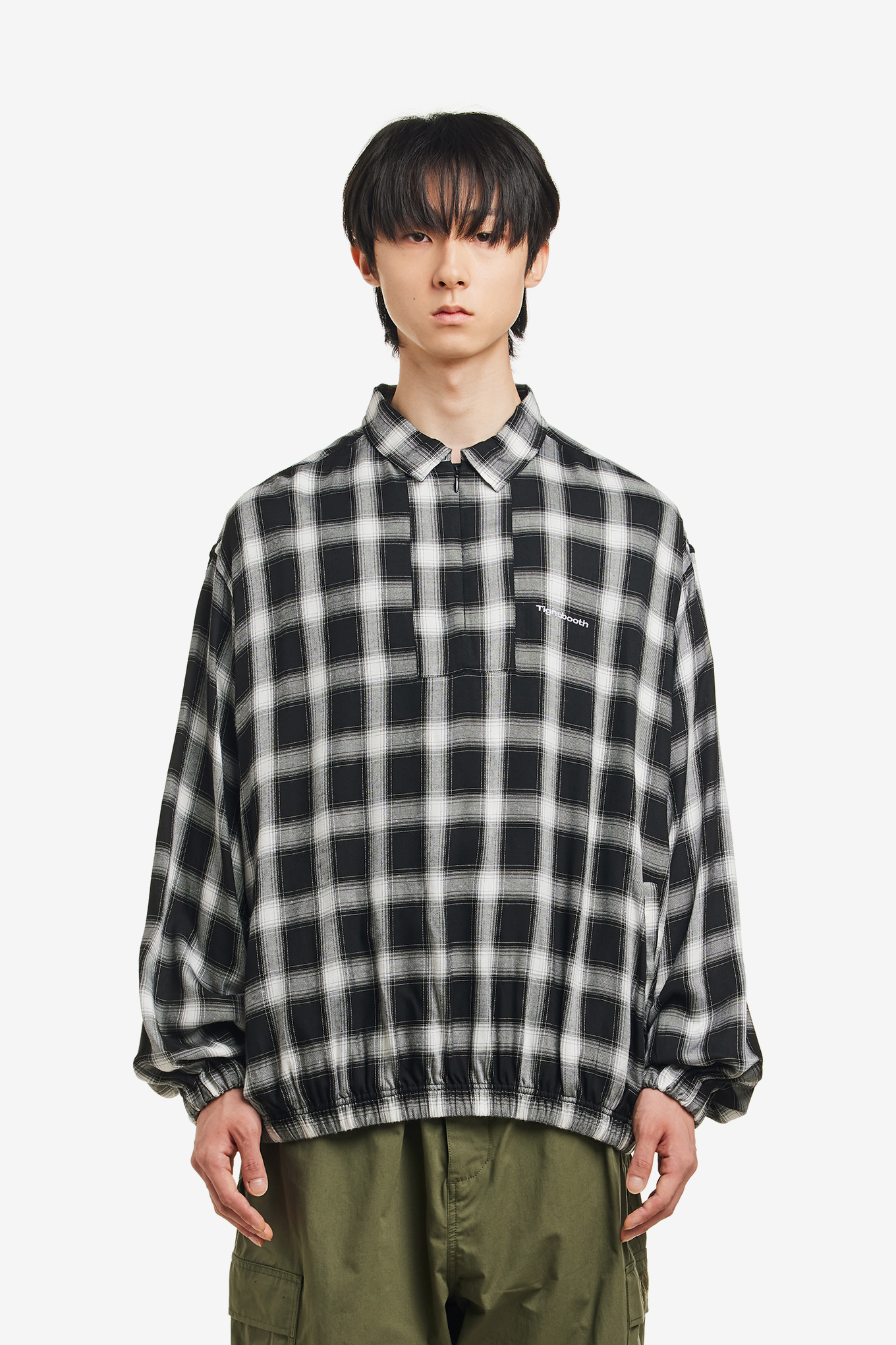 PLAID HALF ZIP L/S SHIRT-TIGHTBOOTH-186000 | 웍스아웃