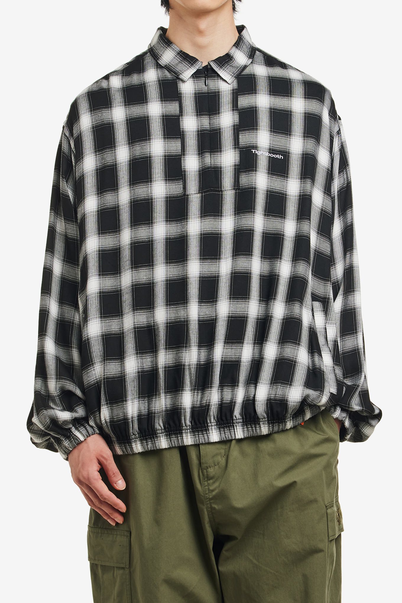 PLAID HALF ZIP L/S SHIRT-TIGHTBOOTH-186000 | 웍스아웃