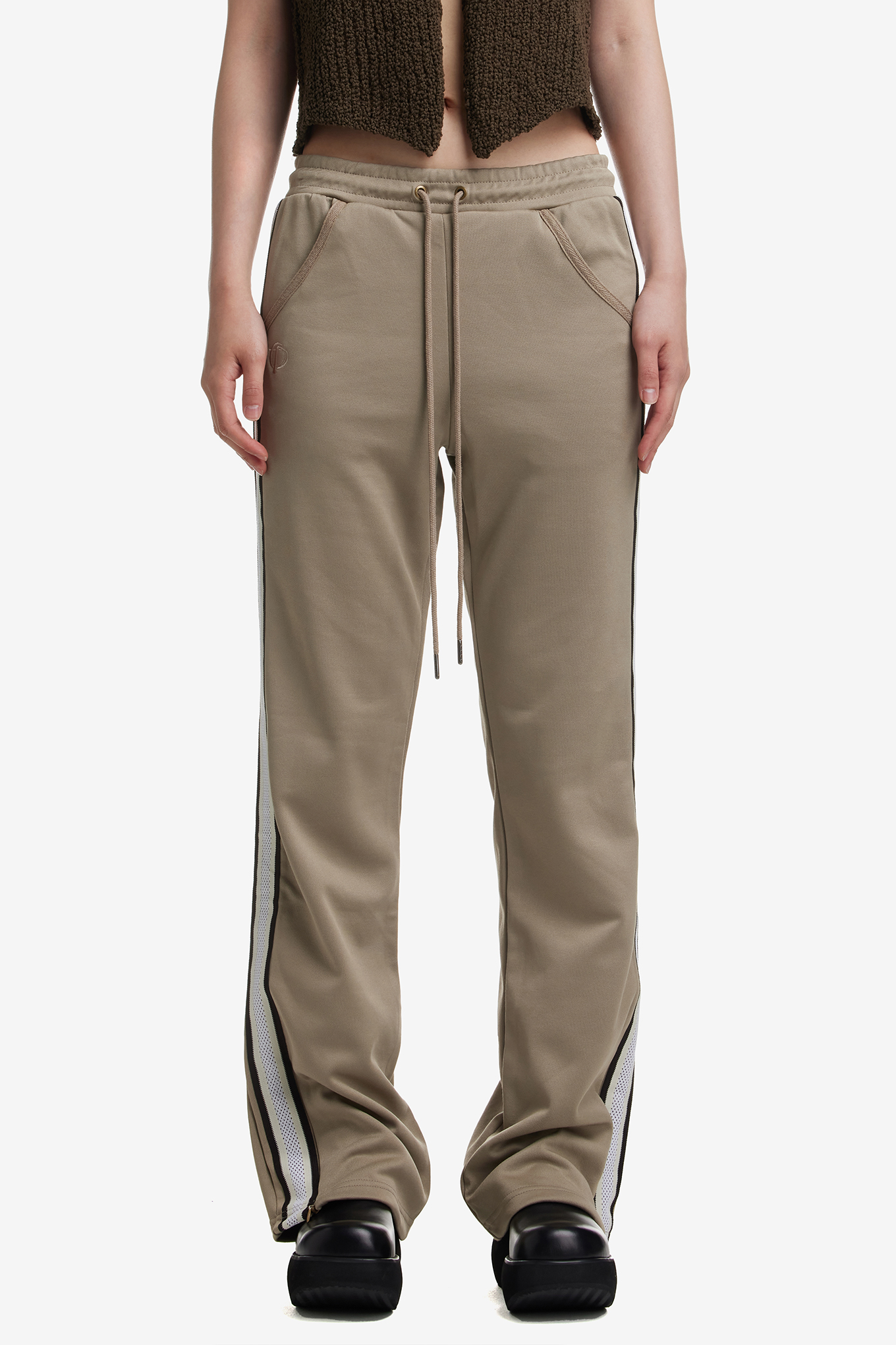 【OPEN YY】TAPED JERSEY TRACK PANTS / BLACK OPEN YY-TAPED JERSEY TRACK PANTS 35400 | 웍스아웃