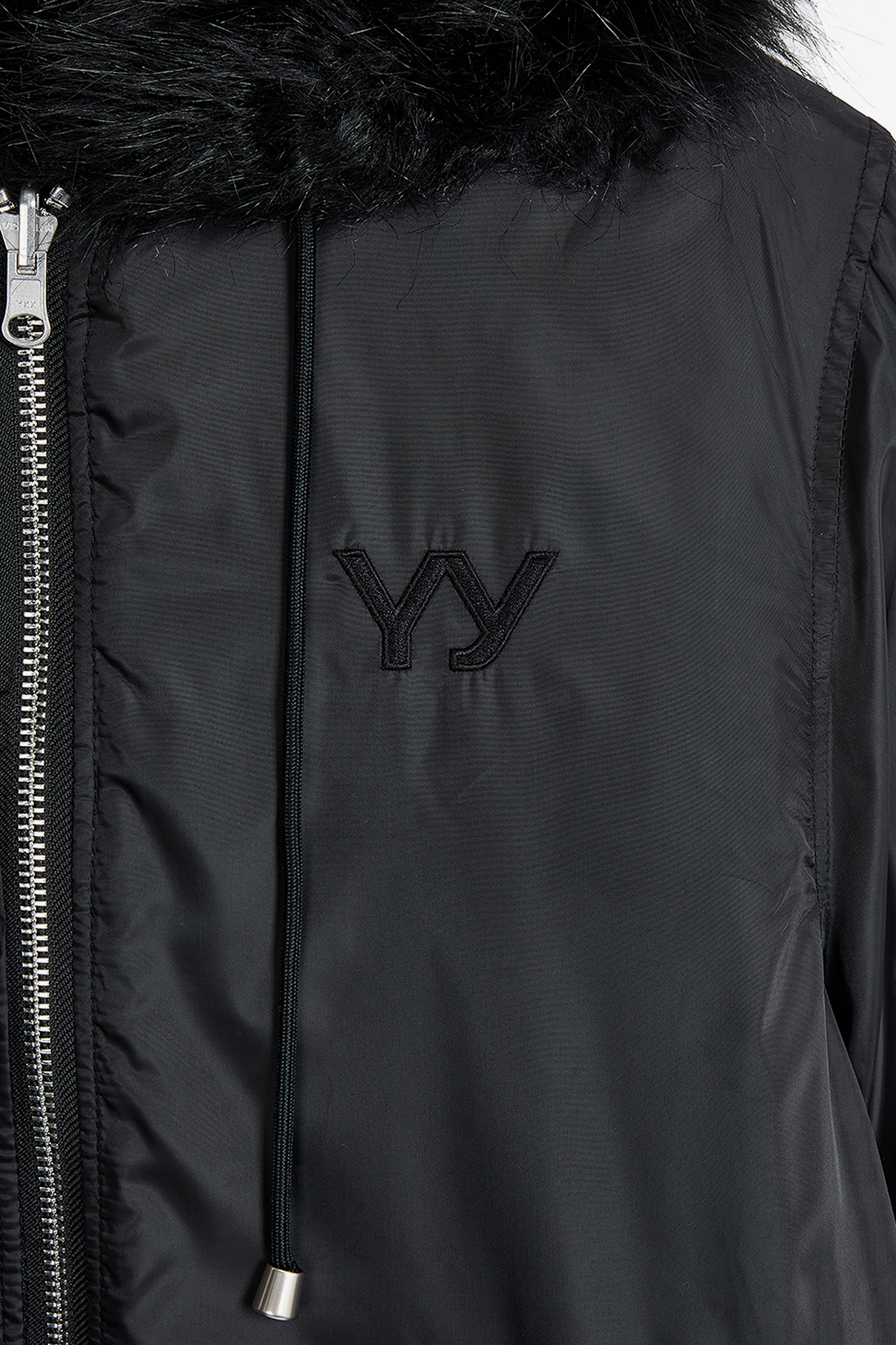 REVERSIBLE FAUX FUR HOOD JACKET-OPEN YY-306600 | 웍스아웃