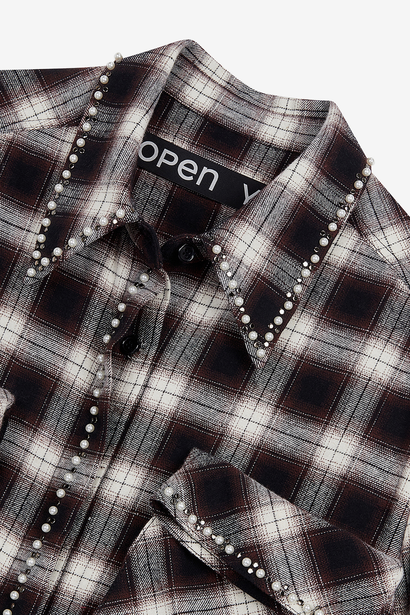 BEADED POCKET SHIRT-OPEN YY-180600 | 웍스아웃