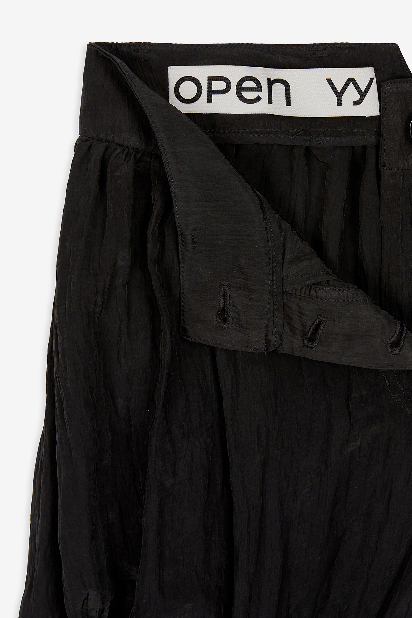 OPEN YY-CRINKLED GATHER SHORTS 104300 | 웍스아웃