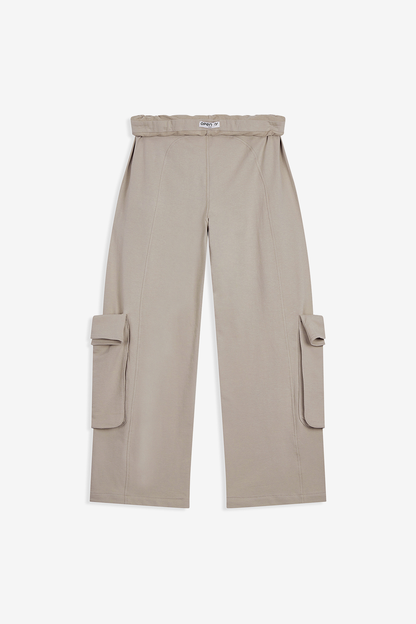 ROLLED WAIST SWEAT CARGO PANTS-OPEN YY-198000 | 웍스아웃