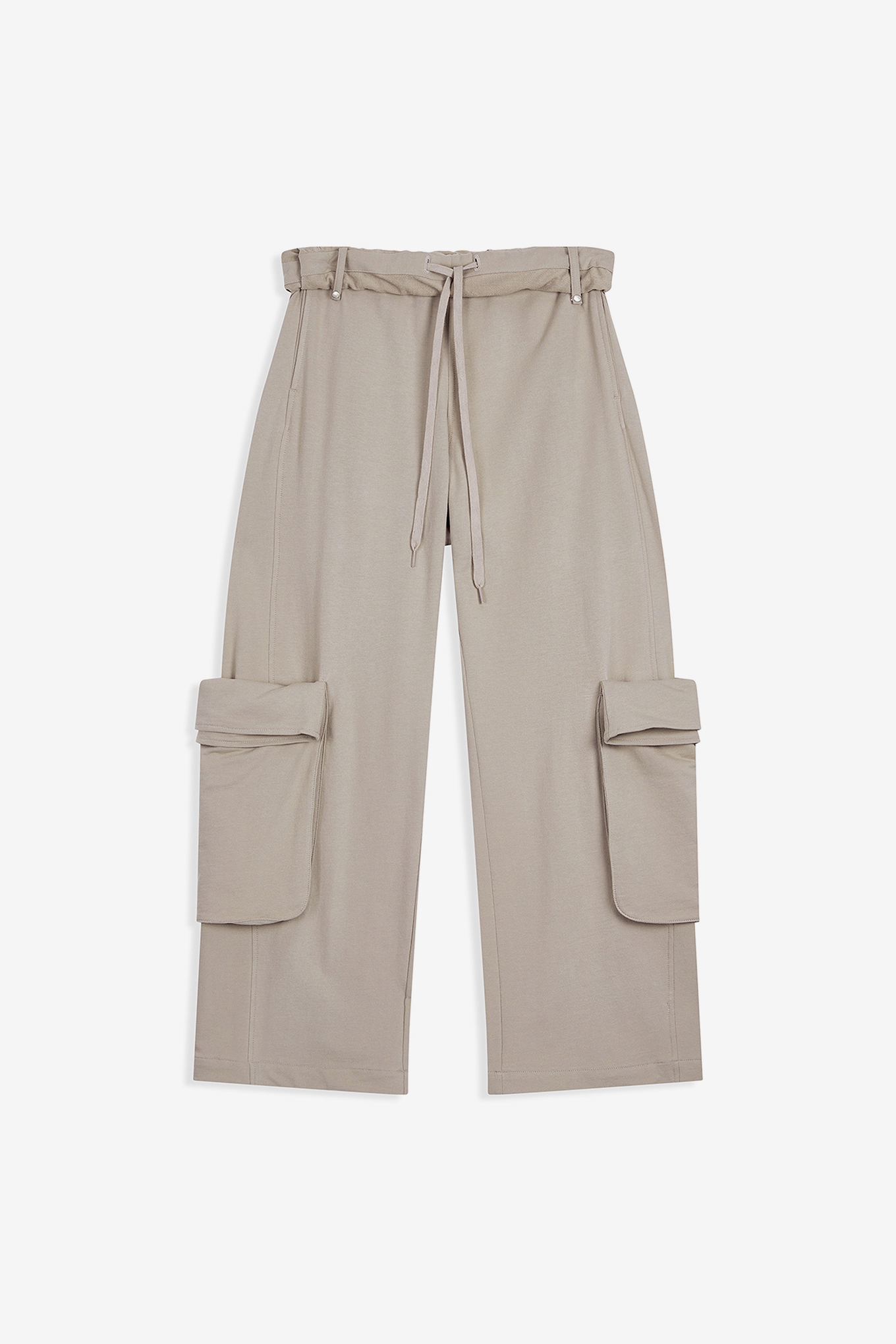 ROLLED WAIST SWEAT CARGO PANTS-OPEN YY-198000 | 웍스아웃