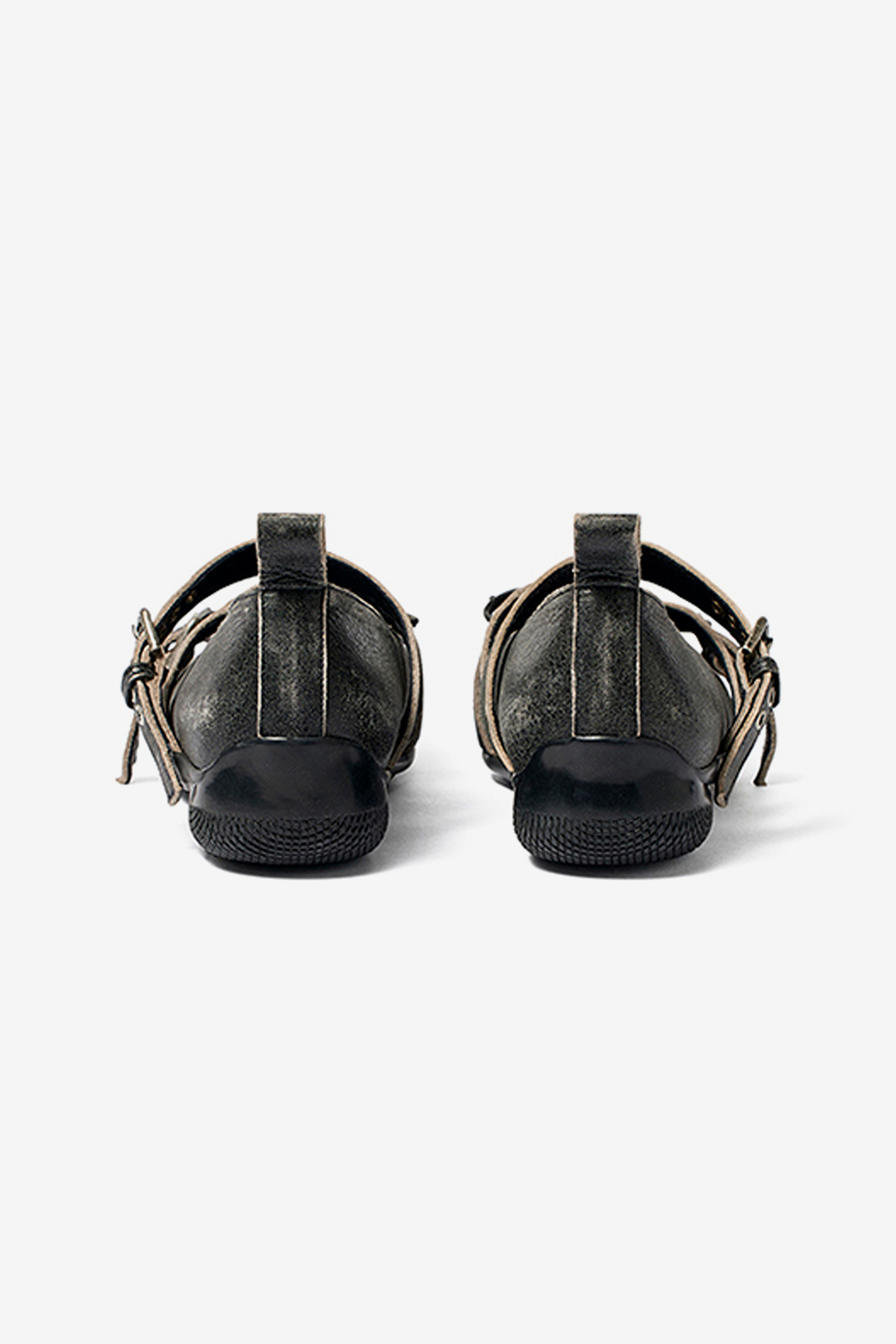 CROSS BUCKLE BALLET FLATS-OPEN YY-81600 | WORKSOUT