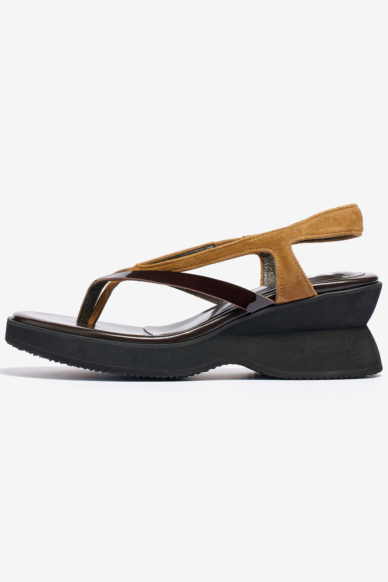 DOUBLE STRAP PLATFORM FLIP FLOPS-OPEN YY-258300 | 웍스아웃