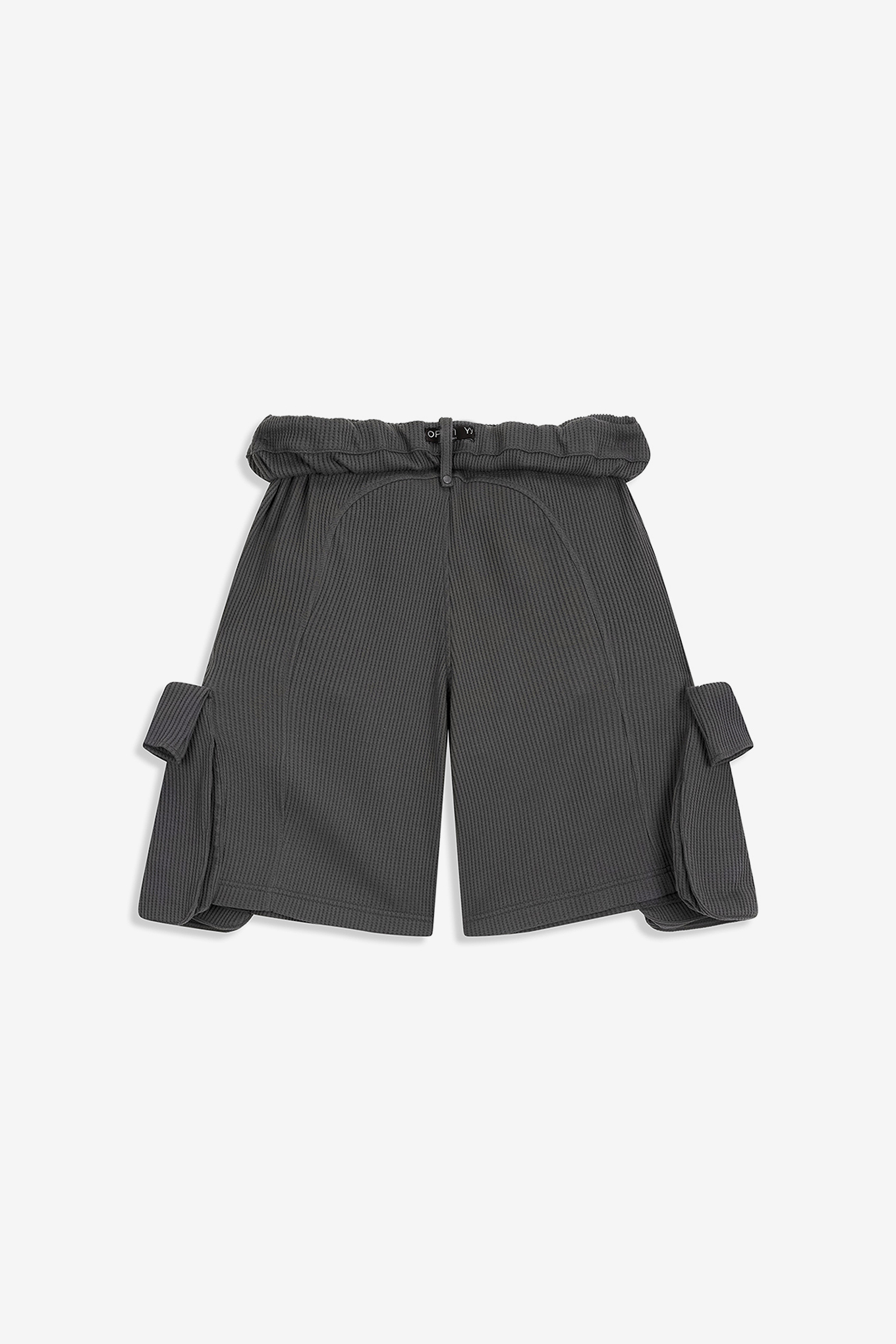 パンツ open yy ROLLED WAIST WAFFLE CARGO SHORTS TP26SSSTCA00003001-0.jpg