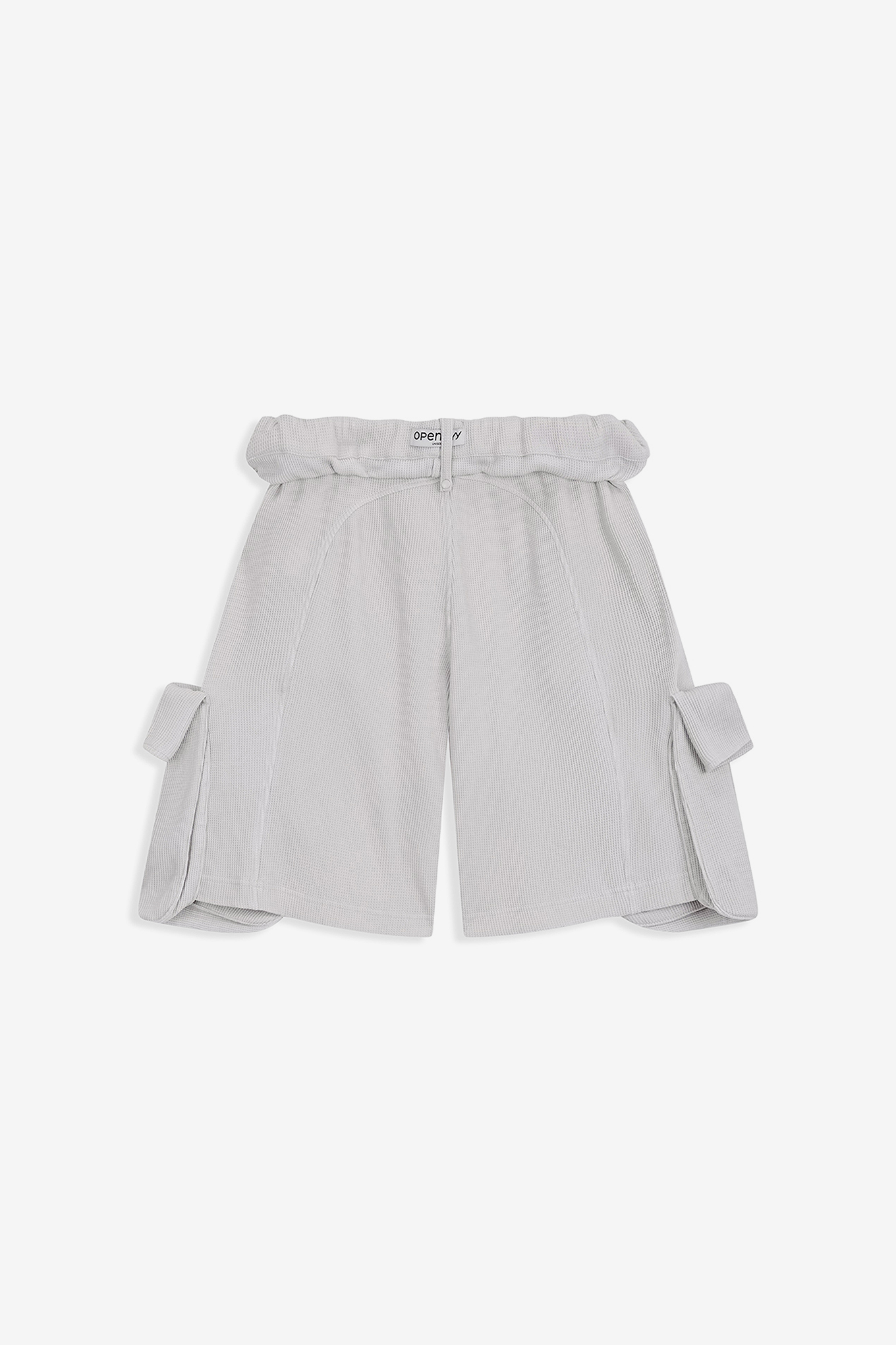 ROLLED WAIST WAFFLE CARGO SHORTS-OPEN YY-218000 | 웍스아웃