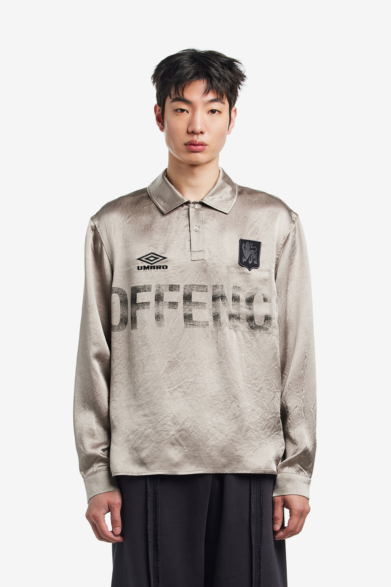 SATIN ENFIELD SHIRT-UMBRO-198000 | 웍스아웃