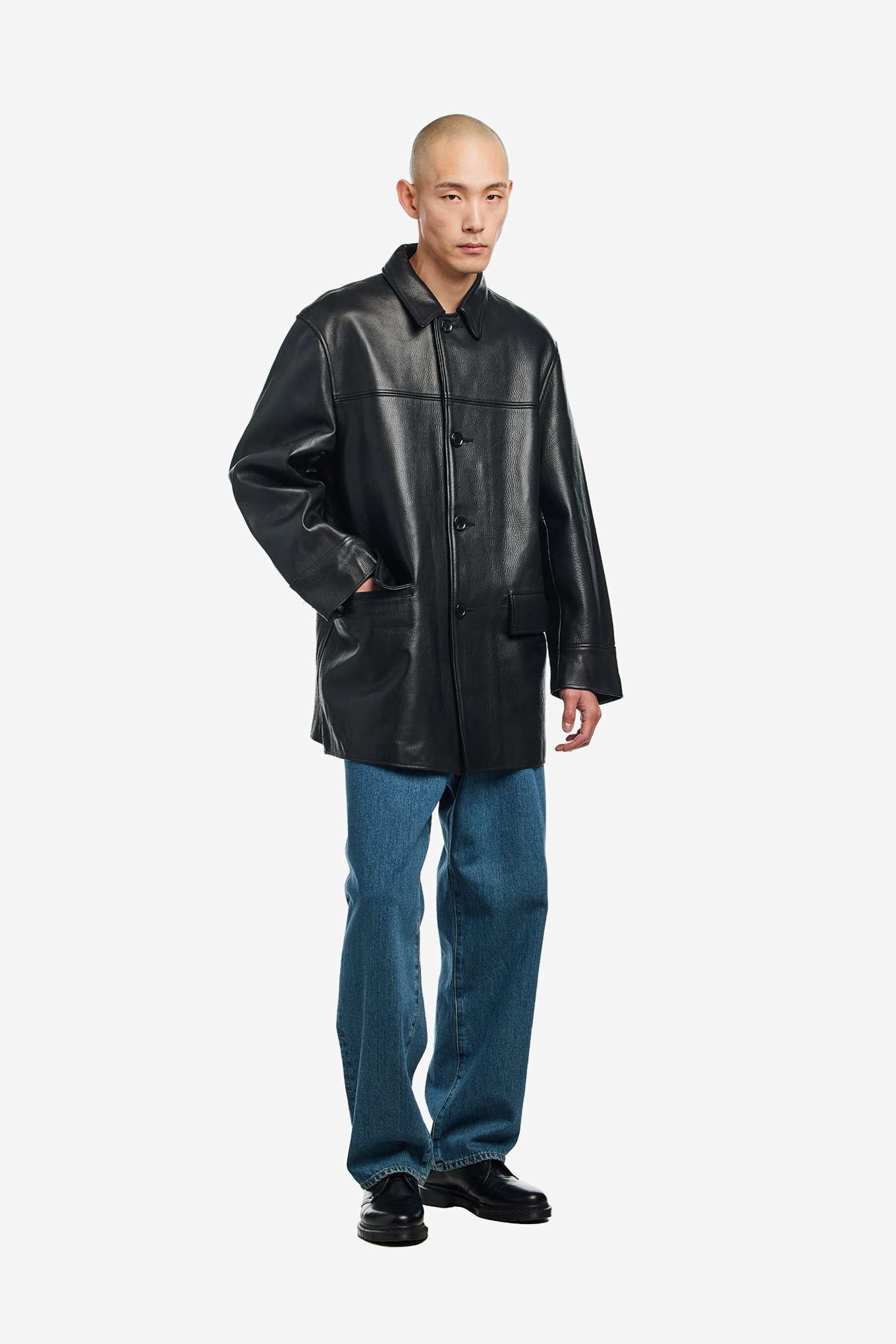 LEATHER COAT-WACKO MARIA-1200000 | 웍스아웃