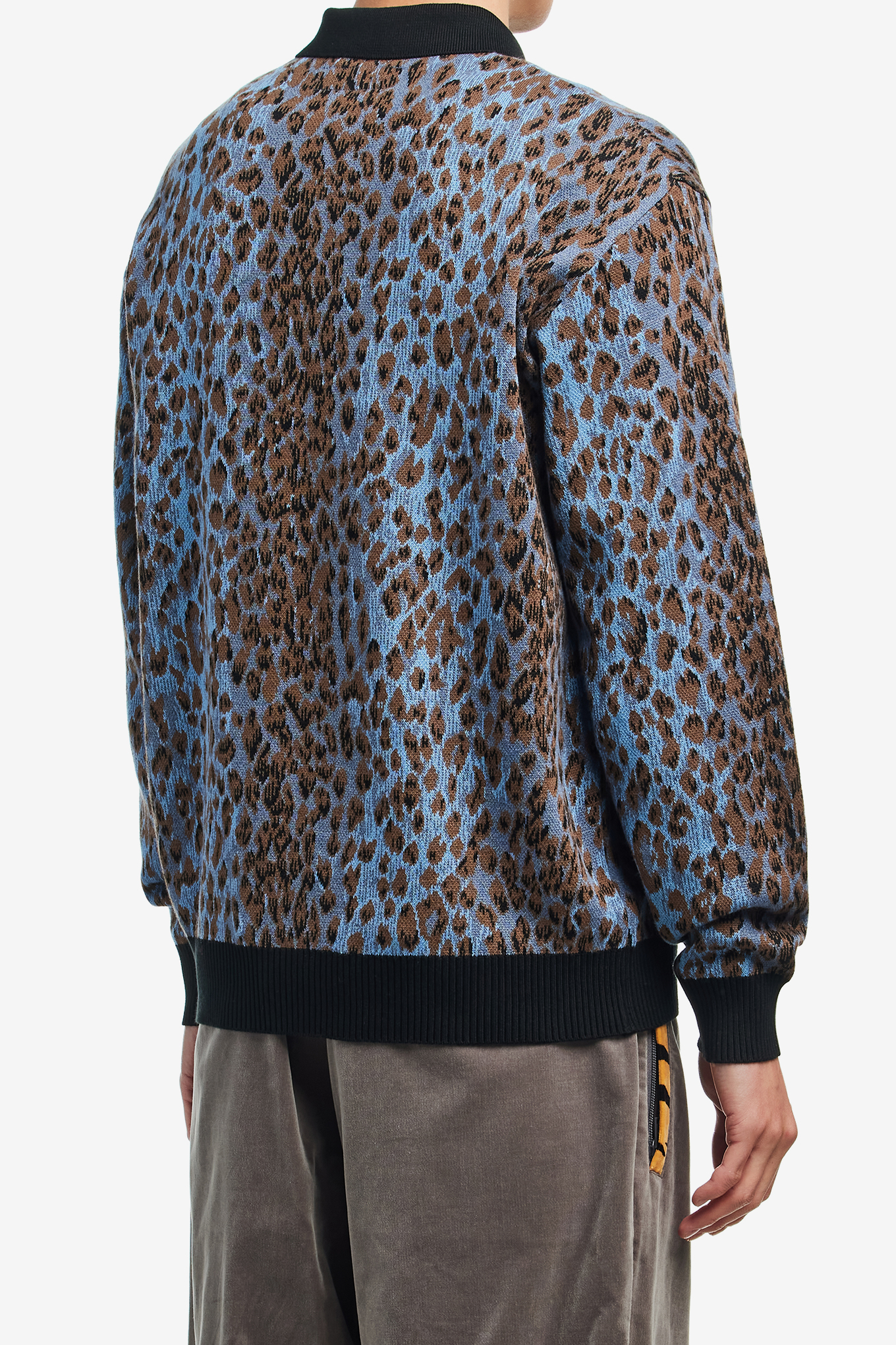 LEOPARD KNIT POLO SHIRT-WACKO MARIA-195000 | 웍스아웃